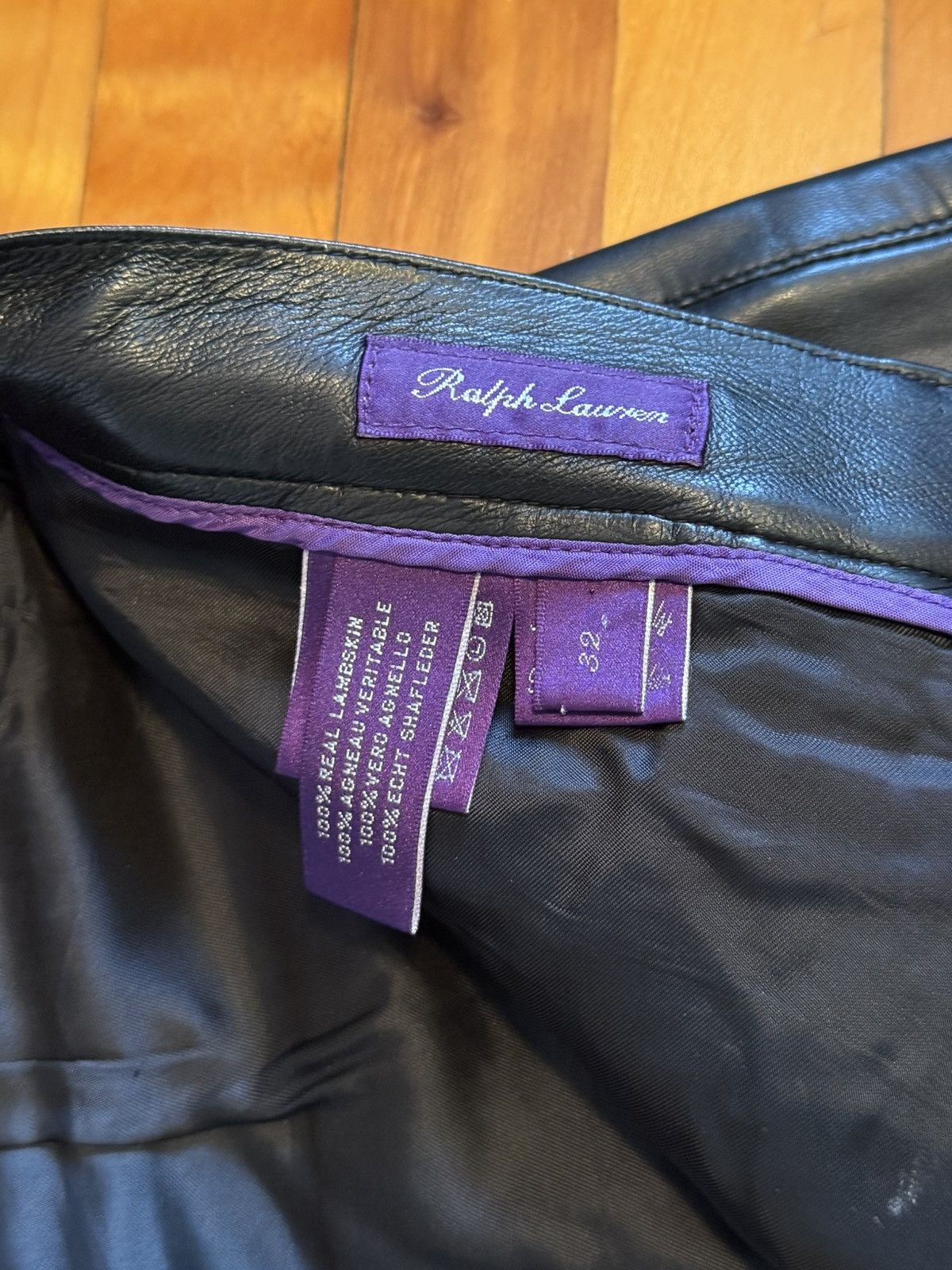 Ralph Lauren Purple Label Ralph Lauren Purple Label Leather Pants Jeans Size 32 Size US 32 / EU 48 - 10 Thumbnail