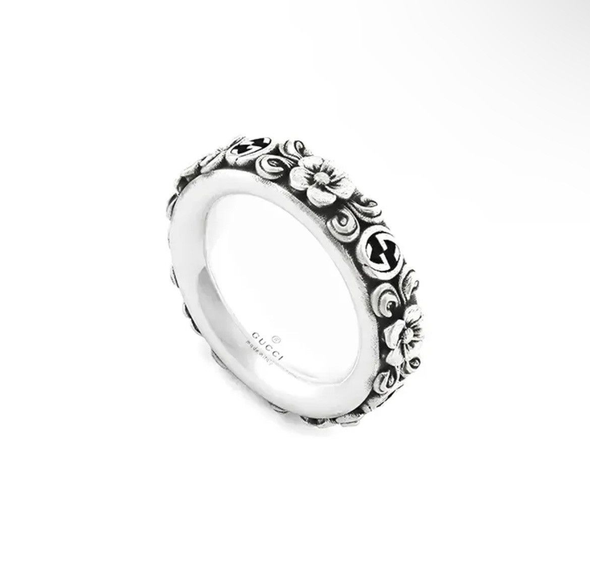 Gucci Gucci Interlocking G Flower Ring Ag925 Size ONE SIZE - 1 Thumbnail