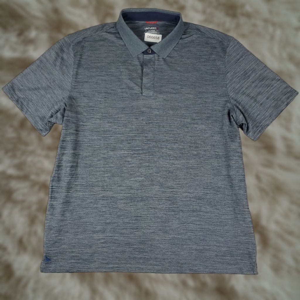 UNTUCKit UNTUCKit Polo Shirt Mens XL Blue Polyester Golf Casual Short Sleeve Polo Size US XL / EU 56 / 4 - 1 Thumbnail