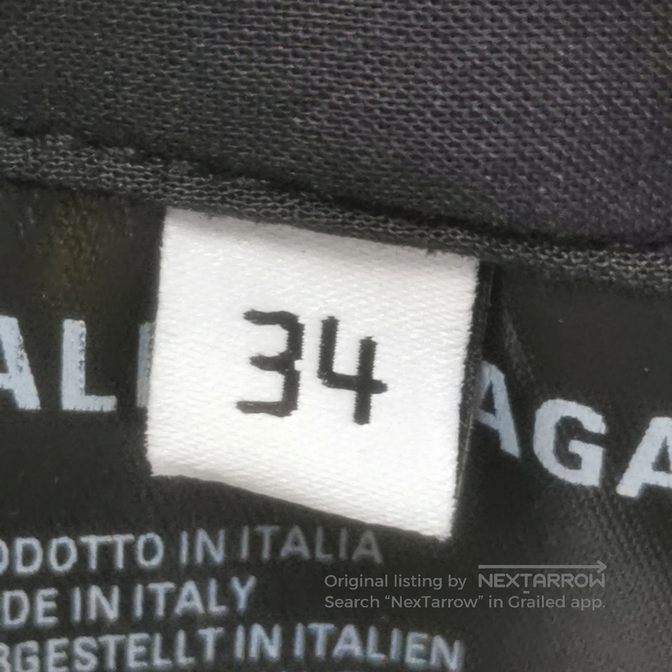 Balenciaga Balenciaga Striped Logo Print Black Trousers XXS. Size 33" - 6 Thumbnail