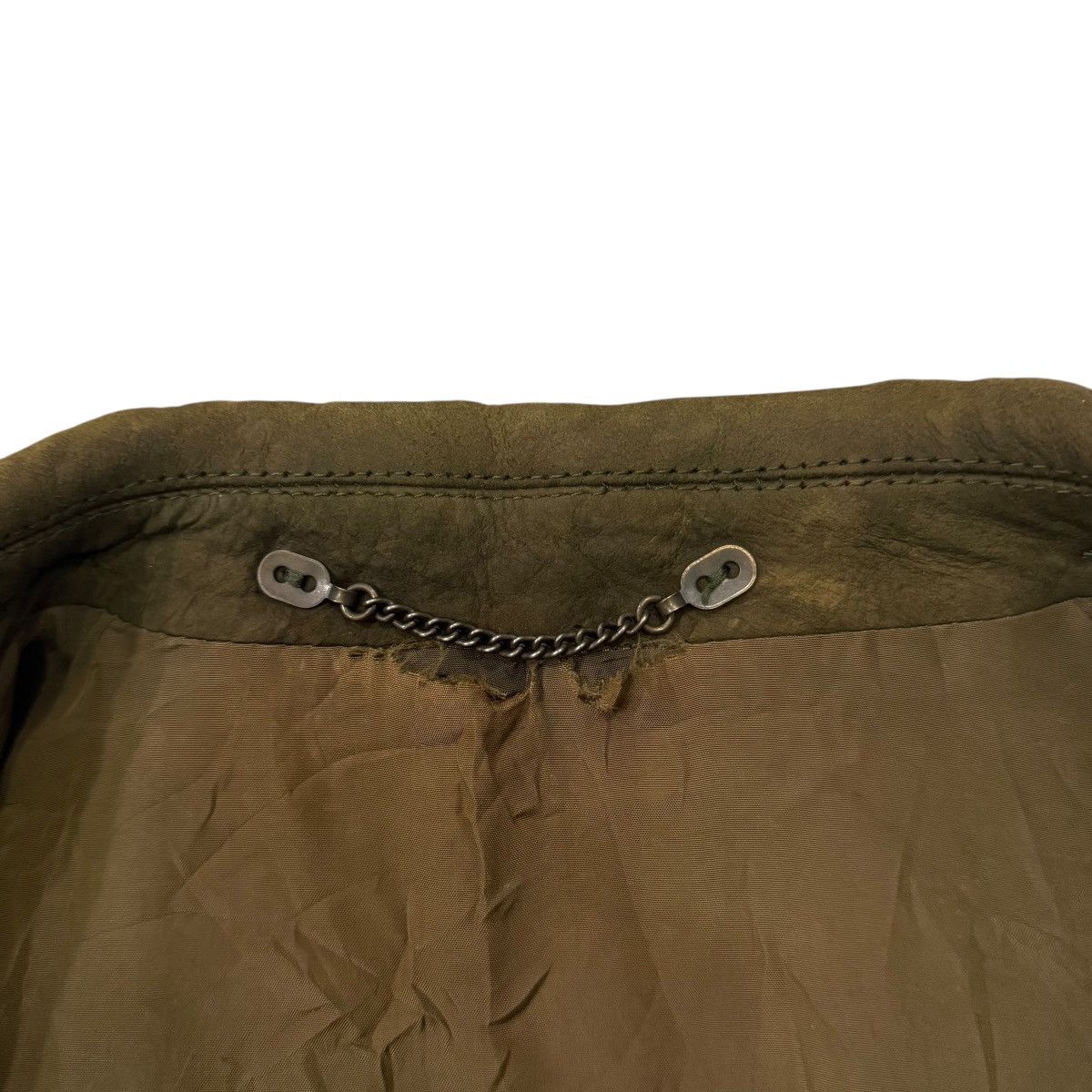 Leather Vintage Echt Leder Made In Germany Buttons Leather Jacket Size US M / EU 48-50 / 2 - 17 Thumbnail