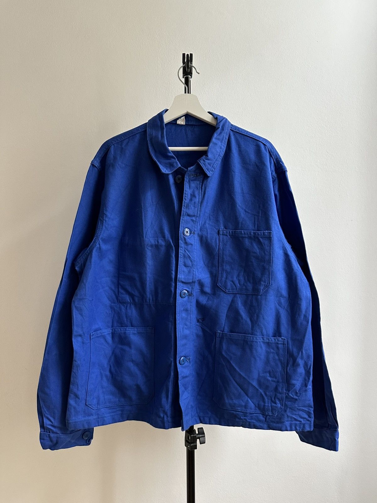 Le Laboureur 70s 80s Vintage German HBT French Work Chore Jacket Size US XL / EU 56 / 4 - 1 Thumbnail