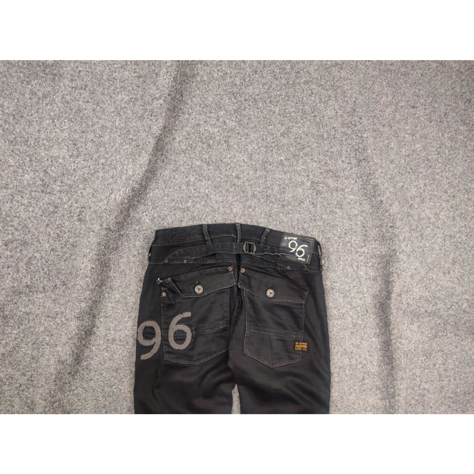 G-Star VINTAGE G-Star RAW 5620 Elwood Waxed Denim Jeans LGB Y2K Style opium Size US 29 - 2 Thumbnail