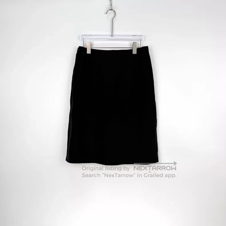 Hermes Hermes Black Linen Skirt Size 25" / US 0 / IT 36 - 4 Thumbnail