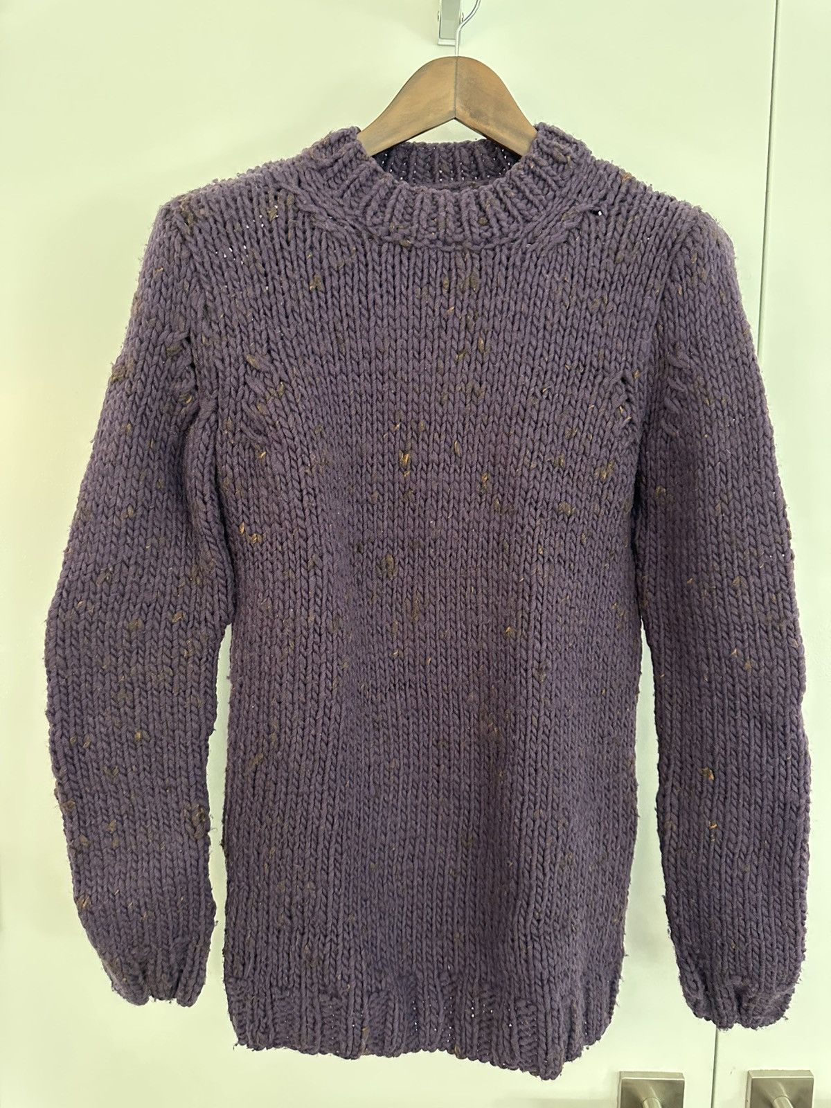 Boris Bidjan Saberi Boris Bidjan Saberi Murex Purple KN7 Sweater Hand Knit Size US S / EU 44-46 / 1 - 1 Thumbnail