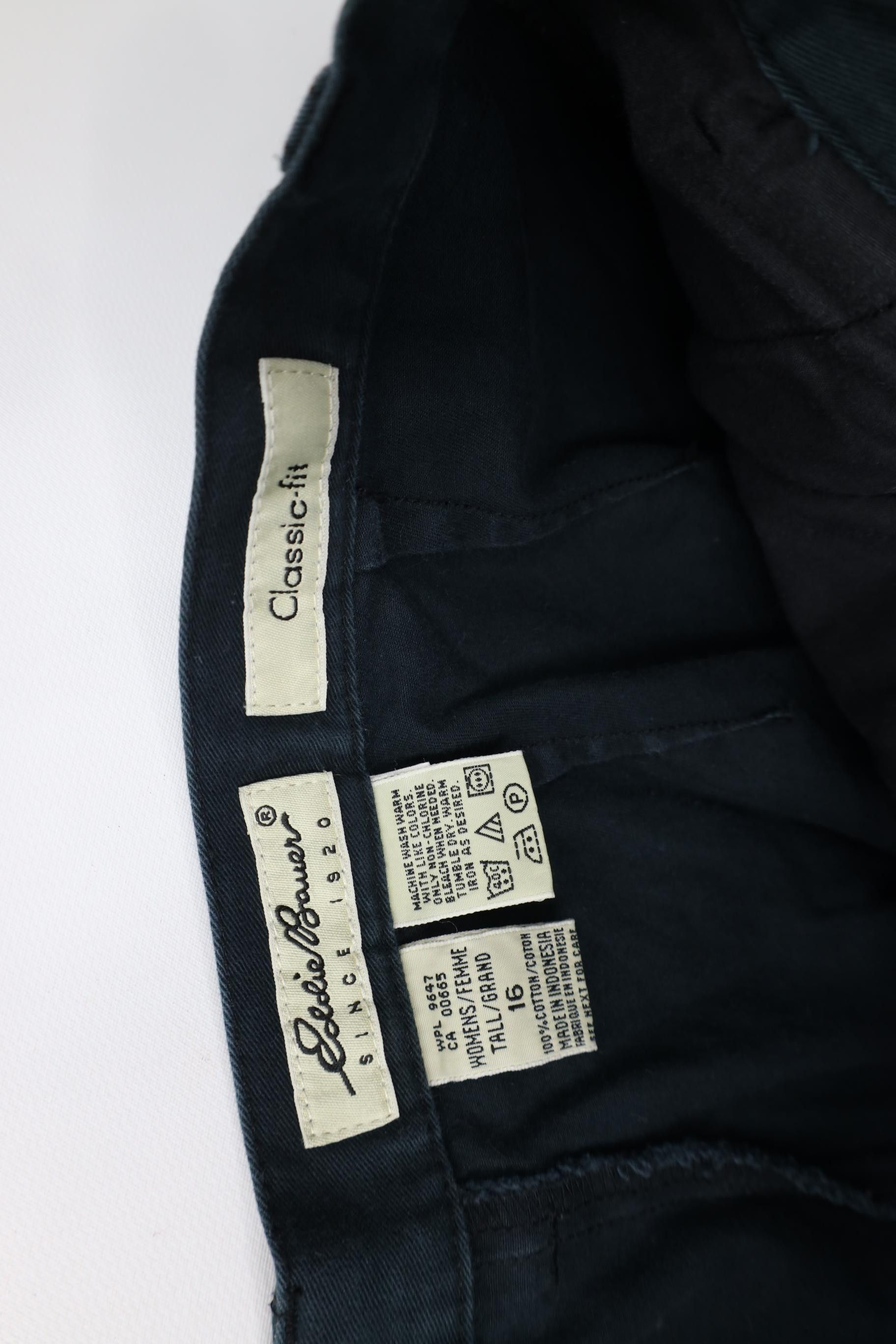 Eddie Bauer Vintage 90s Eddie Bauer Fit Pleated Chino Pants Green Size 38" / US 16 / IT 52 - 7 Thumbnail