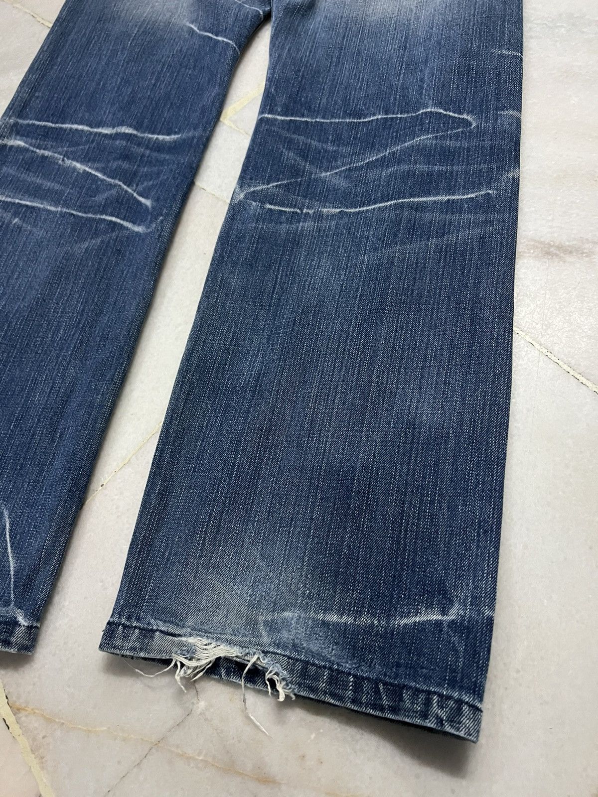 Japanese Brand 💥Baggy💥MCD Faded Punk Jean Very Rare Size US 32 / EU 48 - 15 Thumbnail