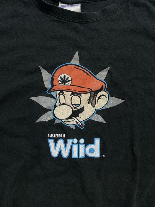 Humor 💊 Vintage T Shirt Wiid Amsterdam Weed Mario Humor Tee | Grailed