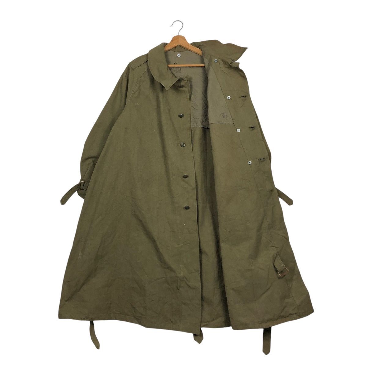 Vintage 🔥VINTAGE 1940’s LONG JACKET MILITARY US NAVY PAULMAN & FILS Size US L / EU 52-54 / 3 - 14 Thumbnail