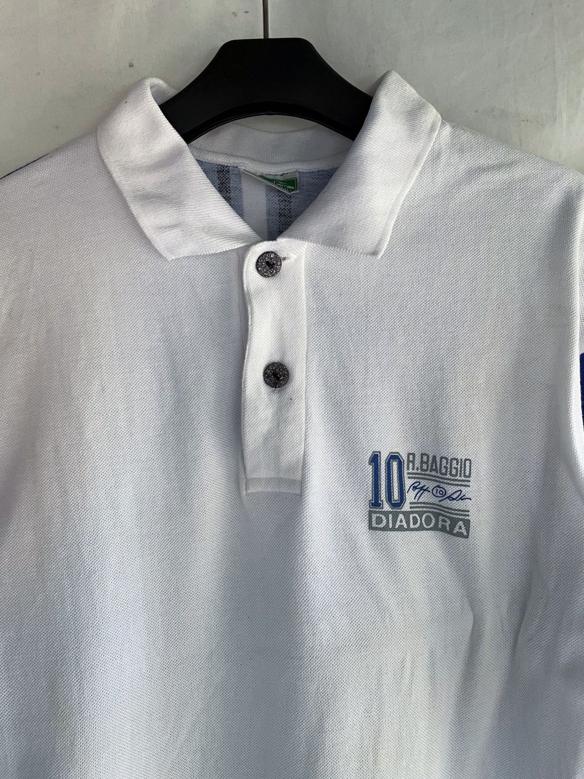 Diadora ROBERTO DIBAGGIO DIADORA POLO SHIRT Size US XL / EU 56 / 4 - 4 Thumbnail