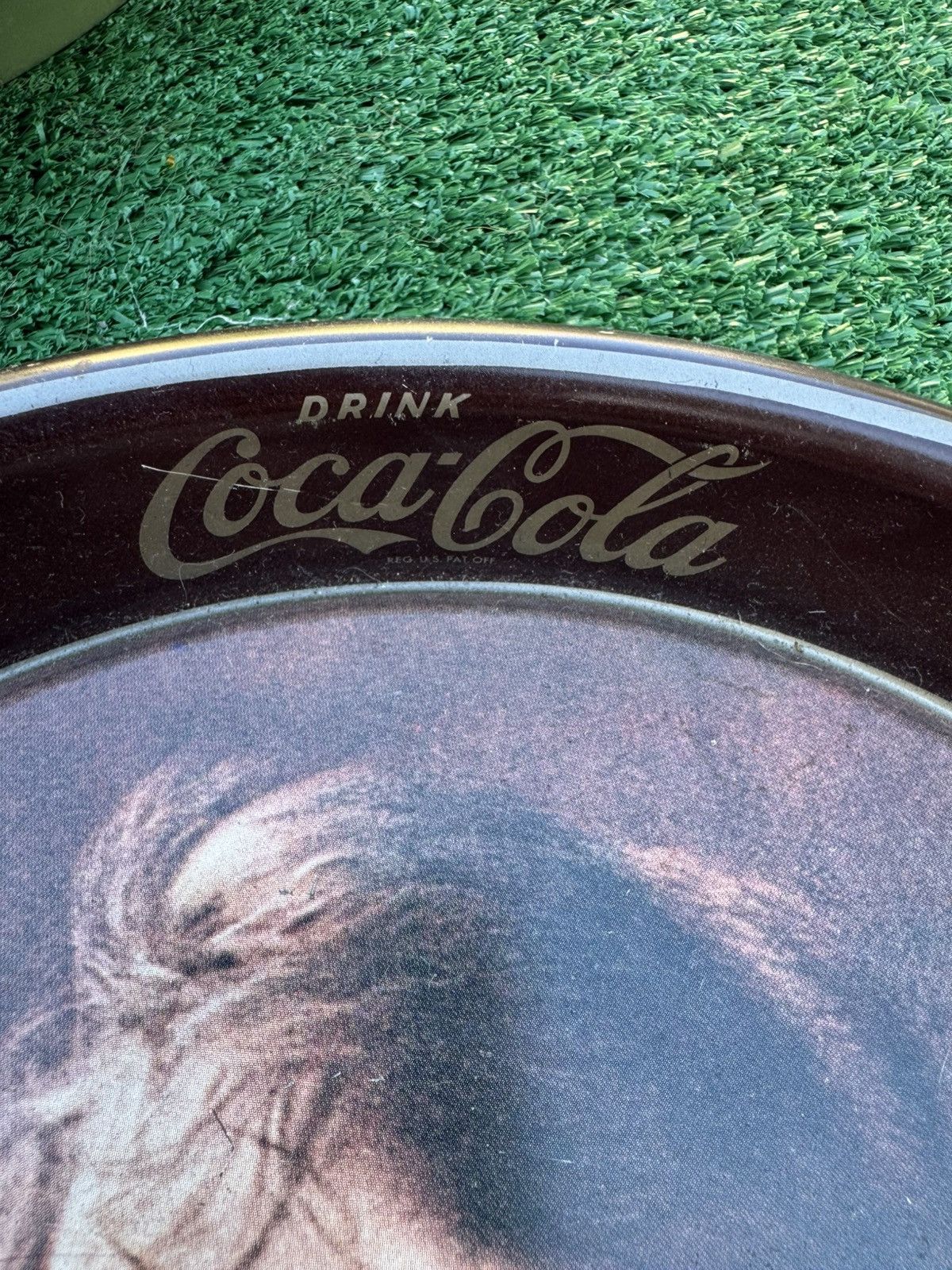 Coca Cola Coca Cola Tray 1973 "Flapper Girl" Drinking Coke Calendar Size ONE SIZE - 4 Thumbnail