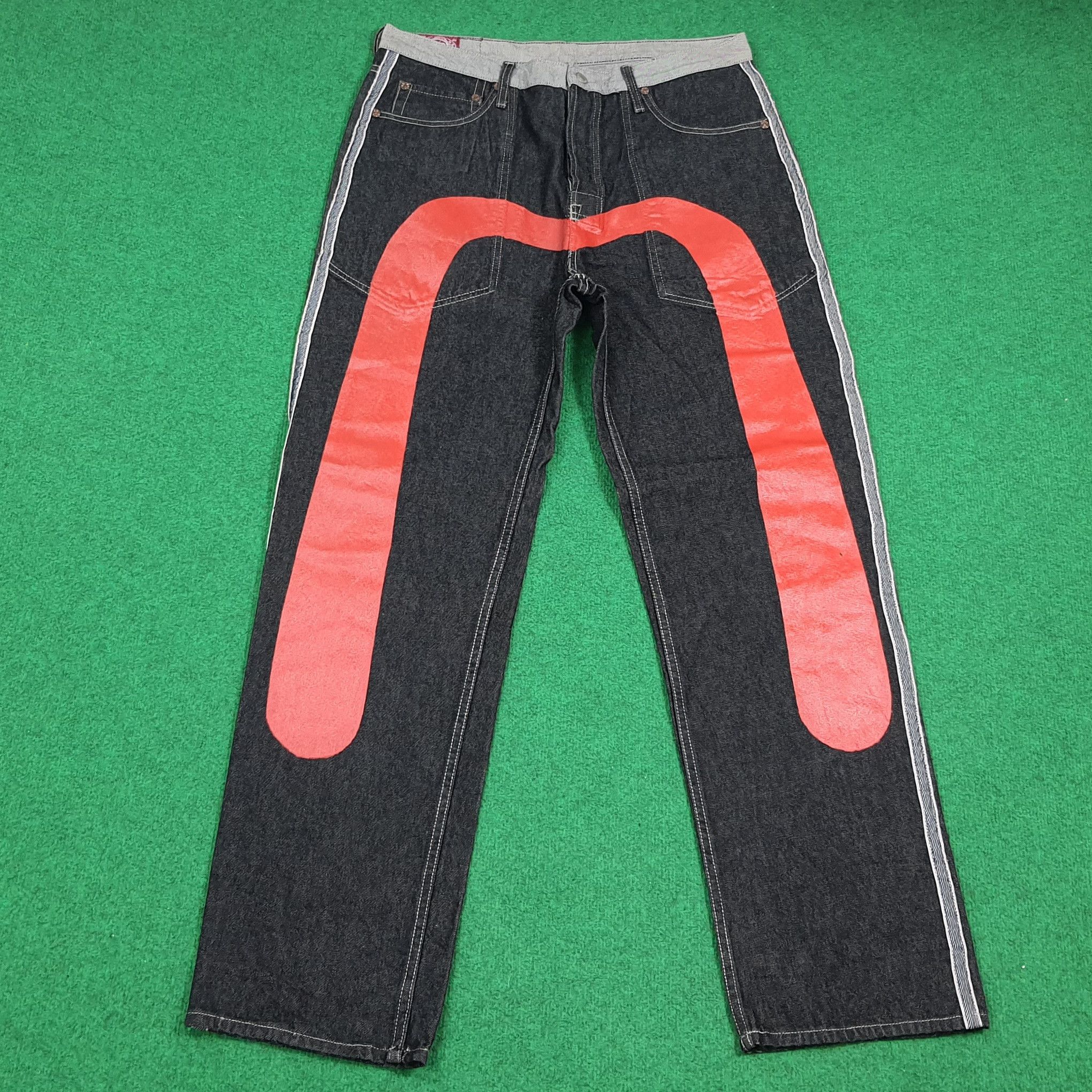 Evisu Vintage Evisu Paris Selvedge Reversible Custom Daicock Jeans Size US 35 - 1 Thumbnail