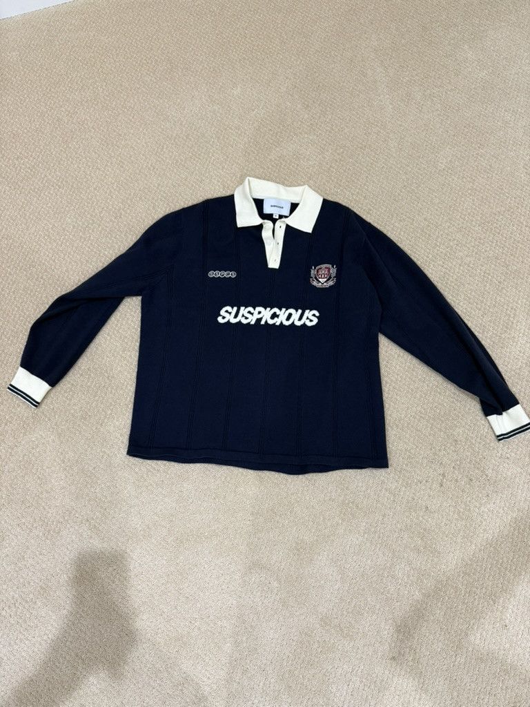 Suspicious Antwerp Suspicious Antwerp Knitted Football Polo Size US M / EU 48-50 / 2 - 1 Thumbnail