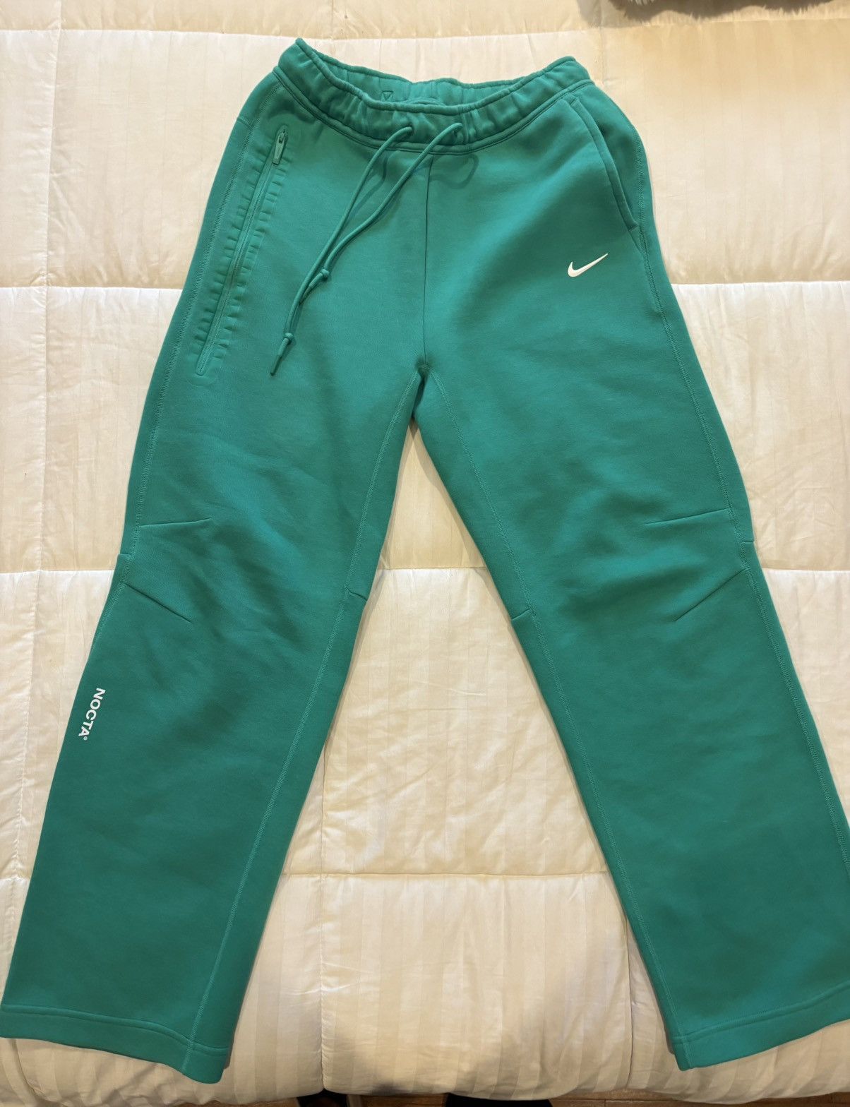 NOCTA × Nike Nike x Nocta Tech Fleece Open Hem Pant Green Size US 30 / EU 46 - 2 Thumbnail