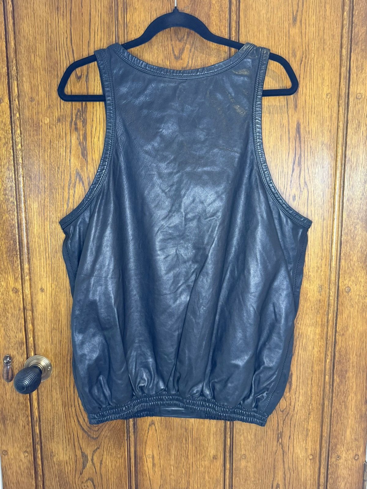 Dsquared2 SS09 Dsquared archive black leather tank vest shirt logo Size US M / EU 48-50 / 2 - 16 Thumbnail