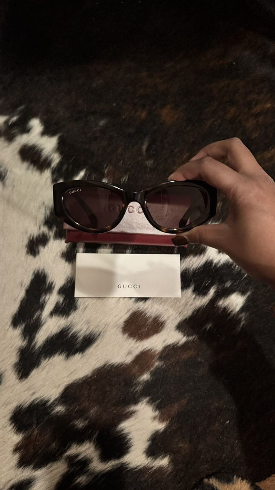 Gucci Gucci tortoise shell cat eye sunglasses Size ONE SIZE - 2 Thumbnail
