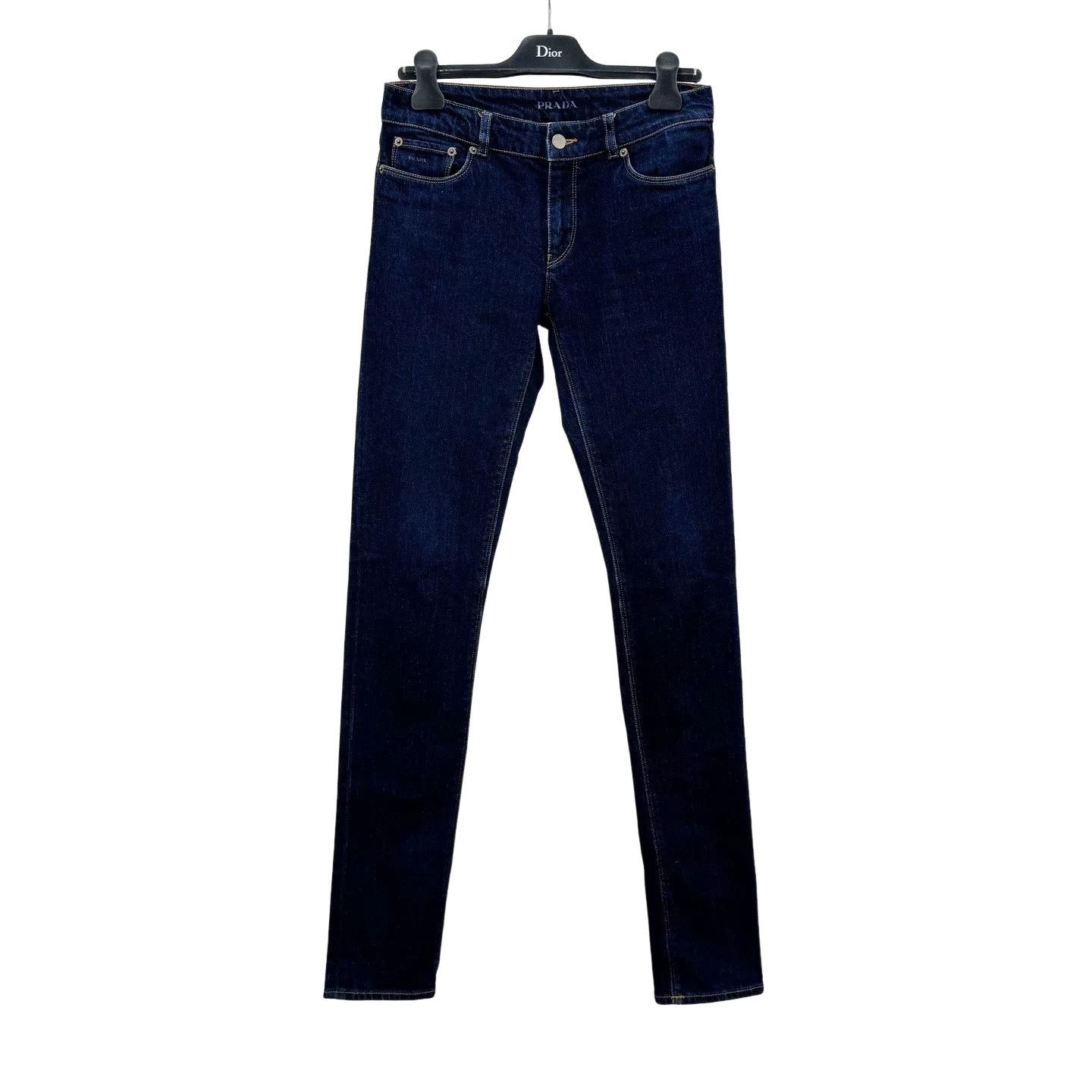 Prada Prada Logo Patch Contour Fit Jeans Size 27 Size 27" / US 4 / IT 40 - 1 Thumbnail