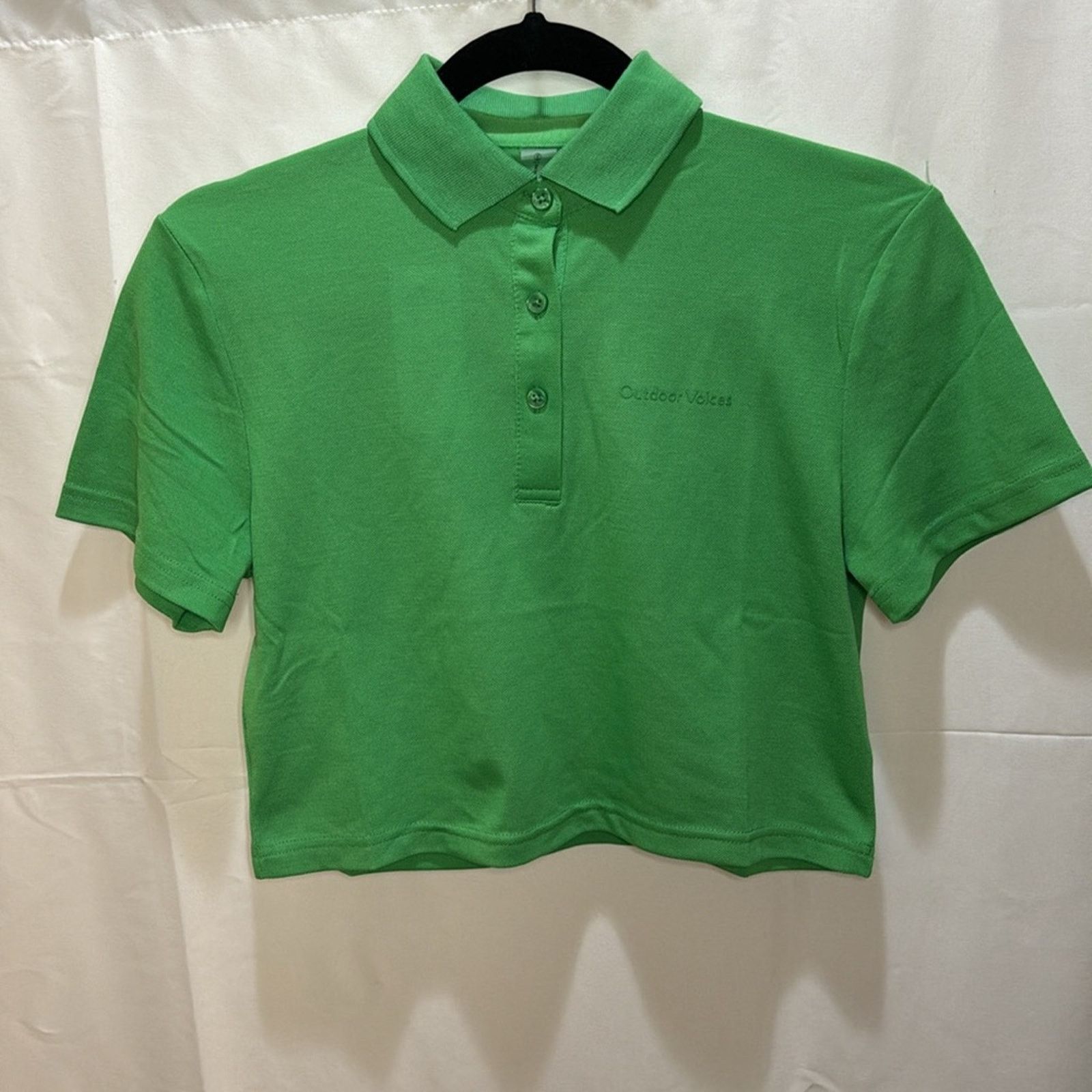 Outdoor Voices Outdoor Voices Birdie Cropped Polo - Kelly Green Size XXS Size XXS / US 00 / IT 34 - 3 Thumbnail