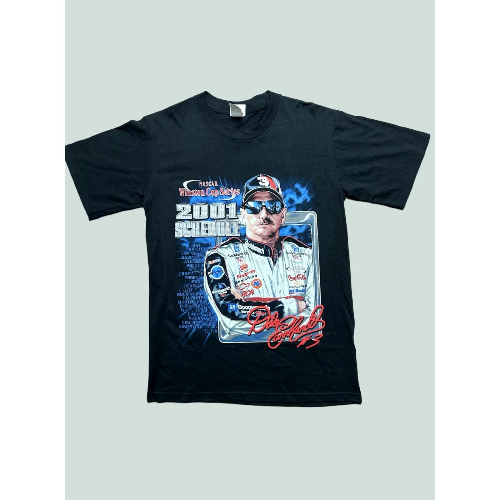 Vintage VINTAGE Dale Earnhardt Winston Cup NASCAR Racing T-Shirt Men Medium Black Graphic T-Shirt Size US M / EU 48-50 / 2 - 1 Thumbnail