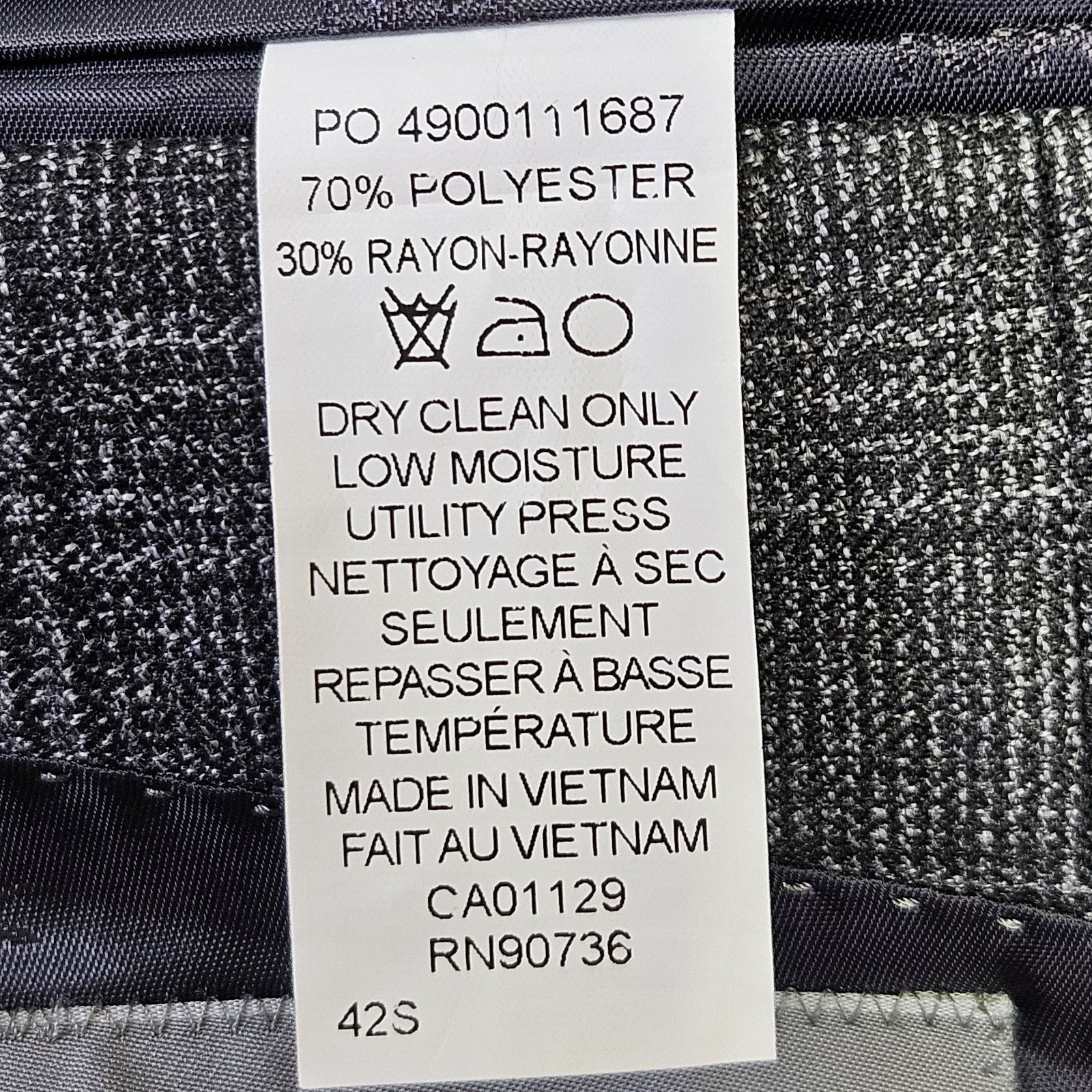 Michael Kors Michael Kors Glen Plaid Sport Coat Blazer Gray Interview Size 42S - 11 Thumbnail