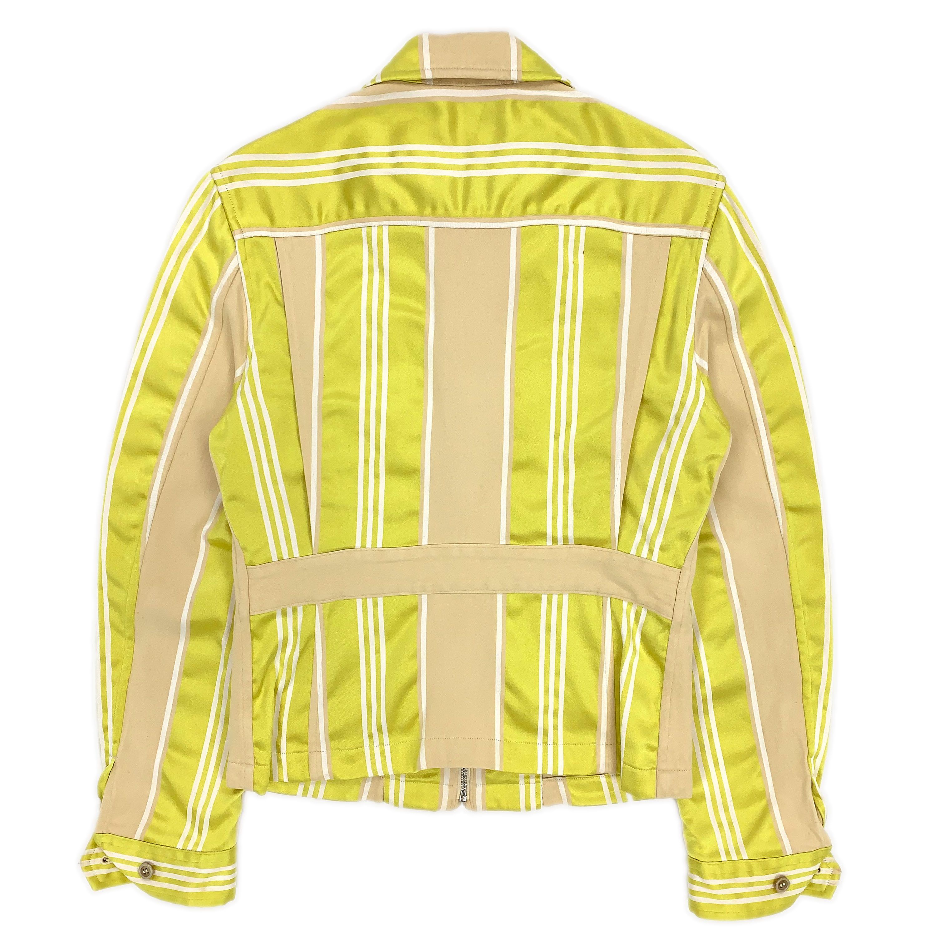 Comme des Garcons × Comme des Garcons Homme Plus SS00 Shiny Striped Cotton Jacket Size US M / EU 48-50 / 2 - 3 Thumbnail