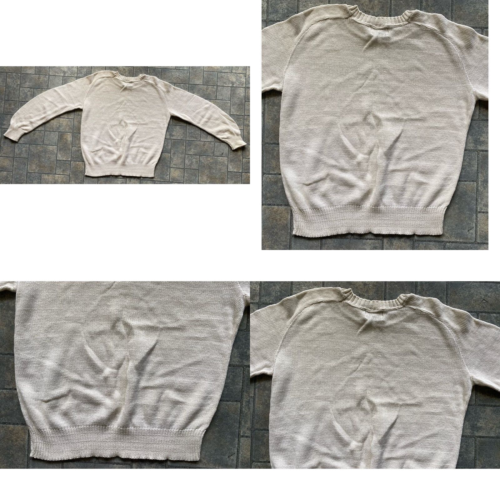 Wrangler VINTAGE Wrangler Womens Sweater L Ivory USA Pullover Long Sleeve Made In USA Size L / US 10 / IT 46 - 9 Thumbnail