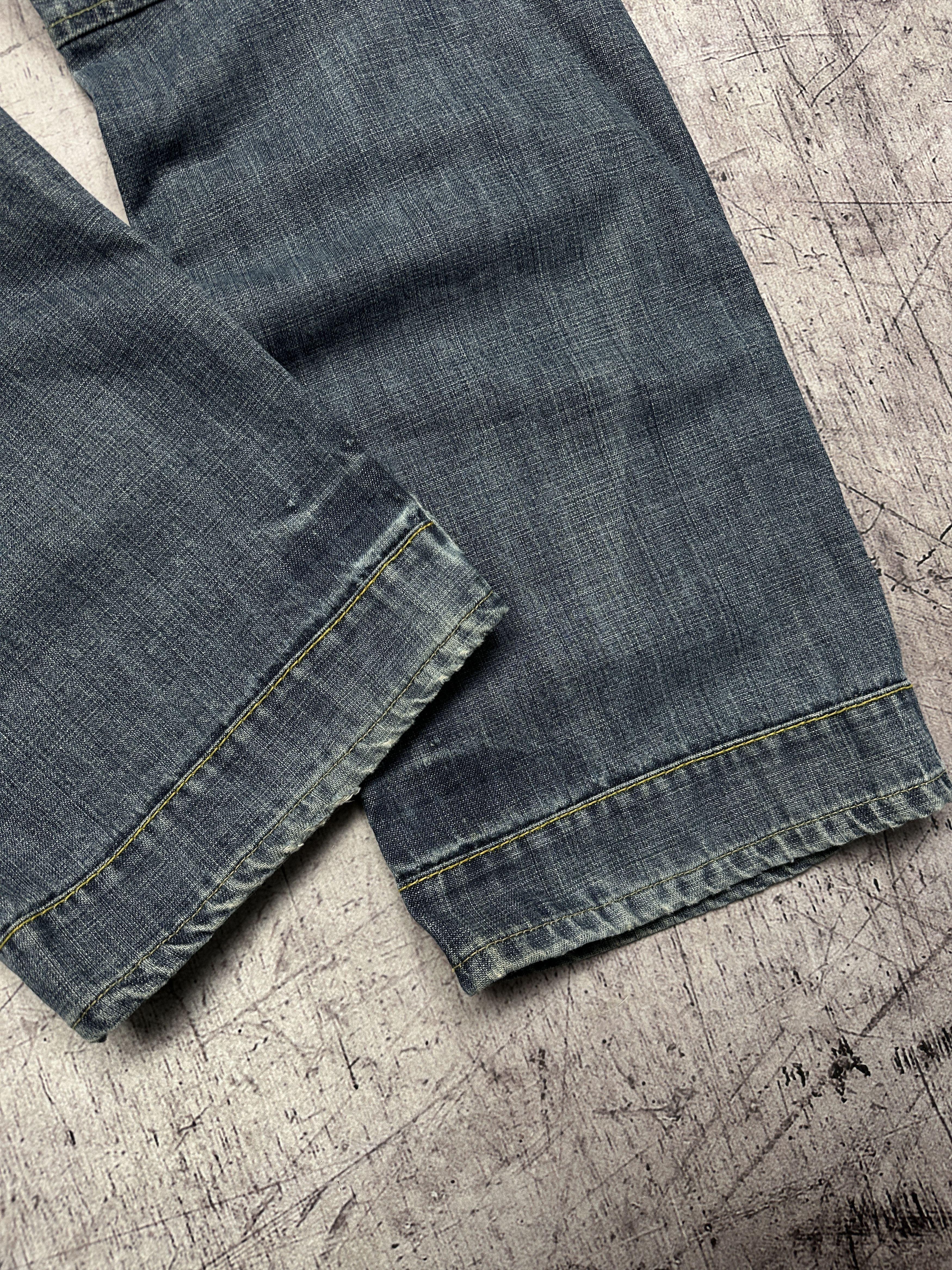 G-Star G Star Raw Vintage Mens Elwood Denim Pants Double Knee Jeans Size US 34 / EU 50 - 8 Thumbnail