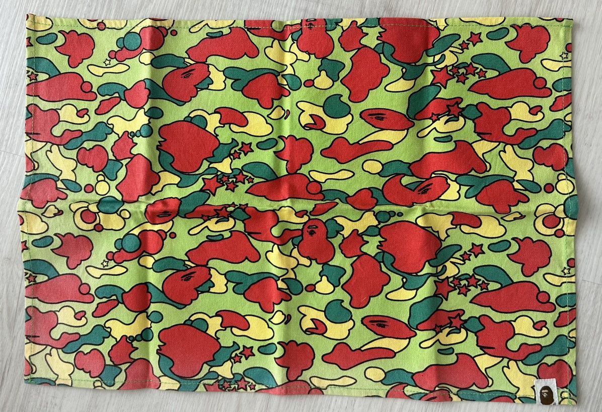 image of Bape Vintage A Bathing Ape Psyche Camo Handkerchief, Men's