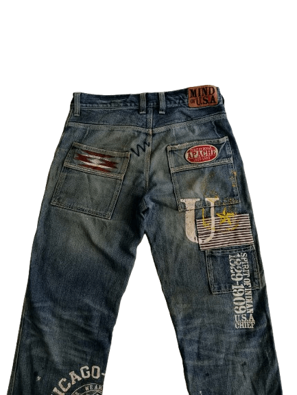 Indian Motorcycle MIND Of USA Jeans Motorcycle Denim American Indian Size US 32 / EU 48 - 4 Thumbnail