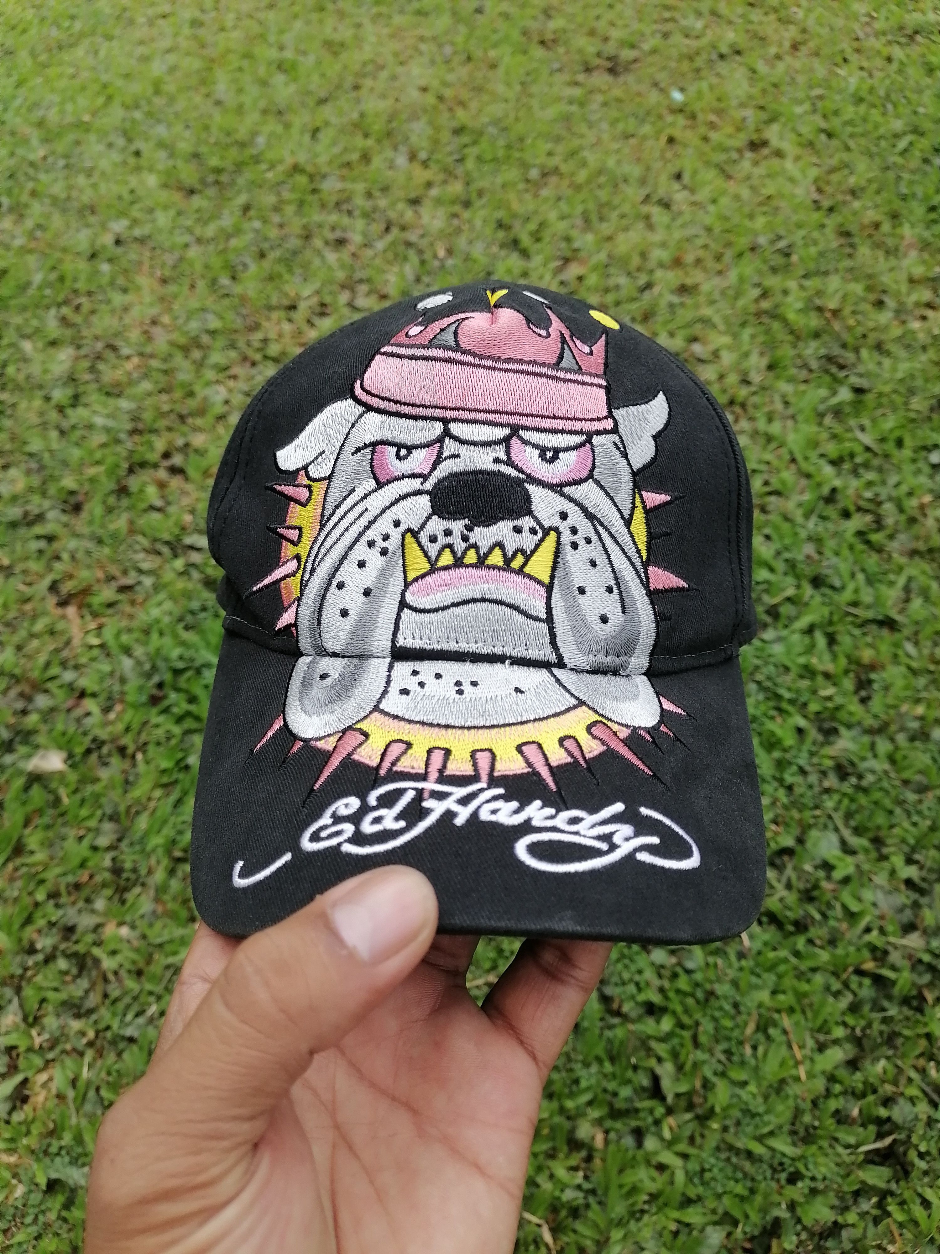 Christian Audigier × Ed Hardy Ed Hardy By Christian Audigier Bull Dog Logo Buckle Caps Size ONE SIZE - 2 Thumbnail