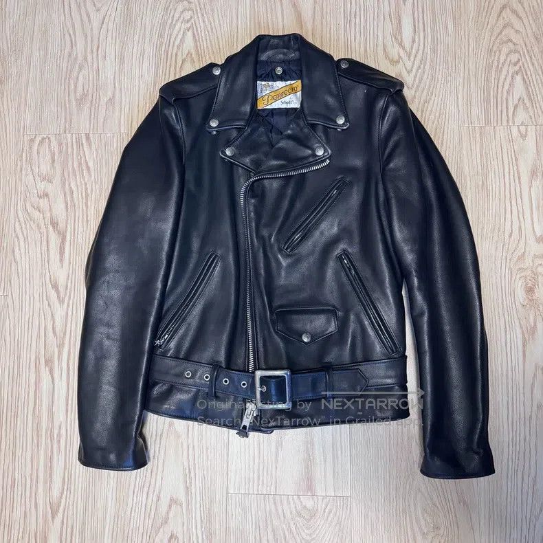 Schott Schott Leather coat Size US XXS / EU 40 - 1 Thumbnail