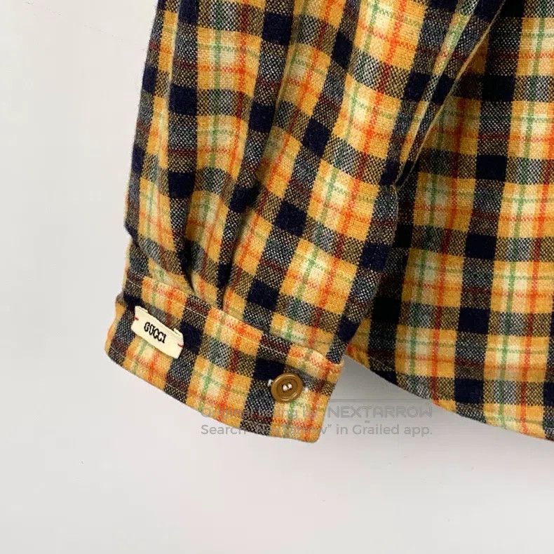 Gucci Gucci Yellow Donald Duck embroidered plaid wool lapel sing Size US M / EU 48-50 / 2 - 6 Thumbnail