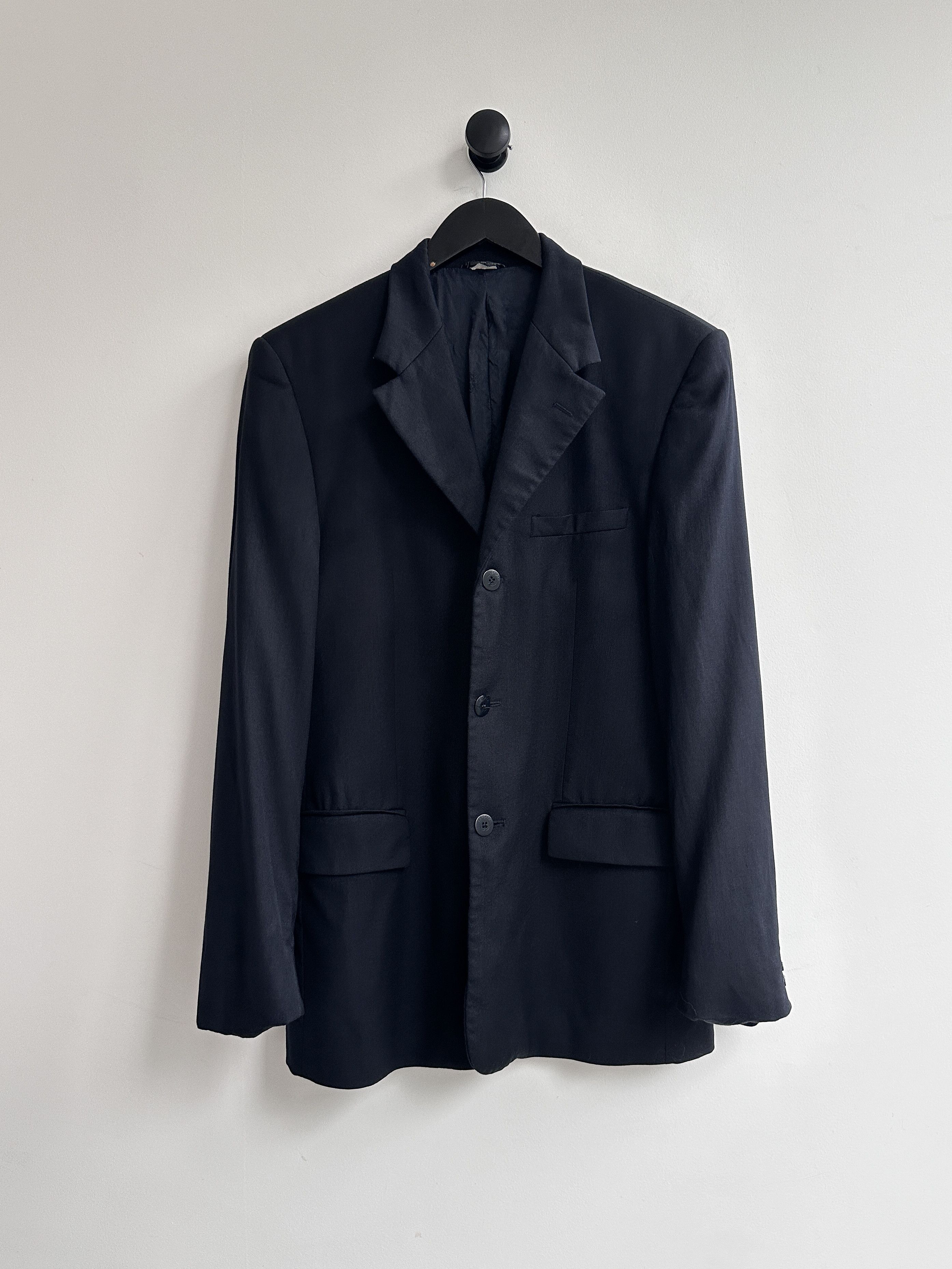 Versace Vintage Gianni Versace Navy Blazer Size 50R - 1 Thumbnail
