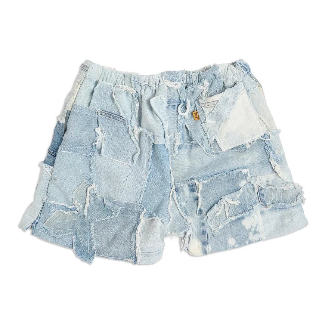 Gallery Dept. o1mle0226 Patchwork Denim Shorts in Blue Size US 36 / EU 52 - 2 Thumbnail