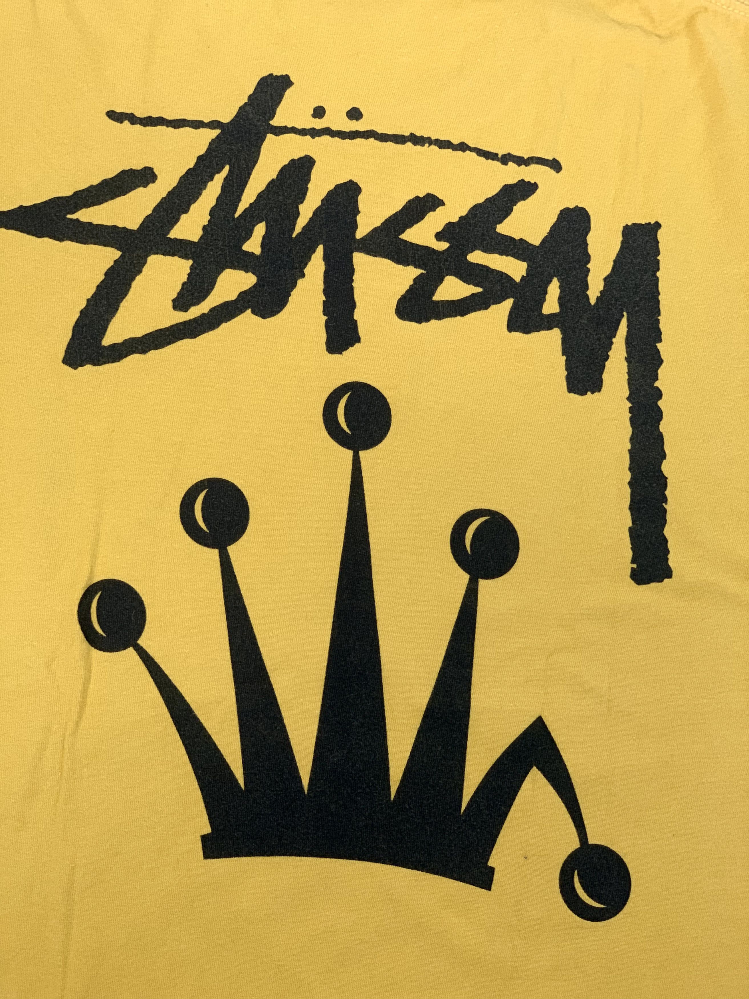 Stussy Stussy ´Stock Crown’ Tee Yellow - Size S Size US S / EU 44-46 / 1 - 4 Thumbnail