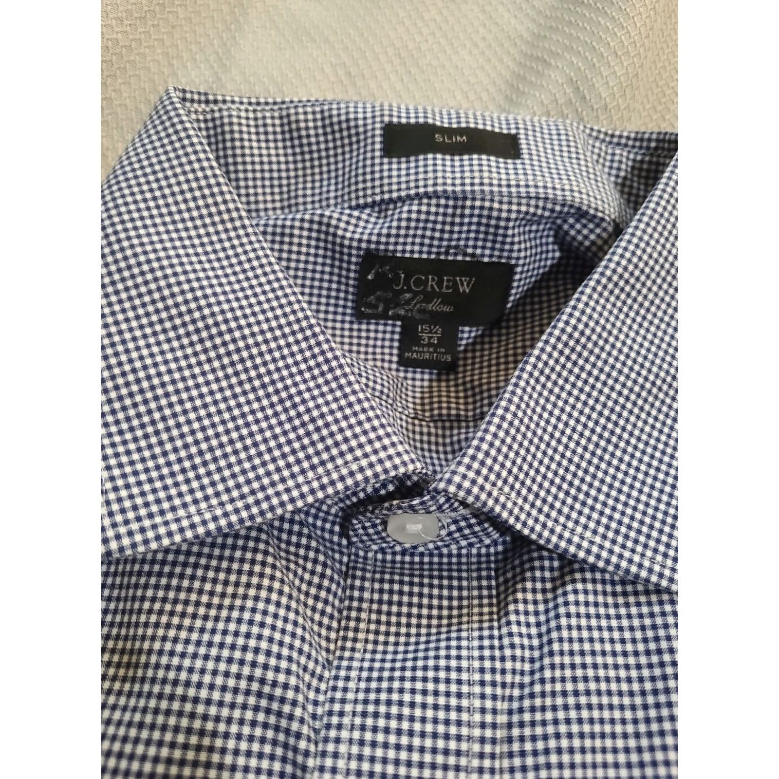 Vintage J Crew Shirt Mens M Tall Blue Cotton Buttoned Collared Long Sleeve Plaid Tops Lot Size US M / EU 48-50 / 2 - 2 Thumbnail