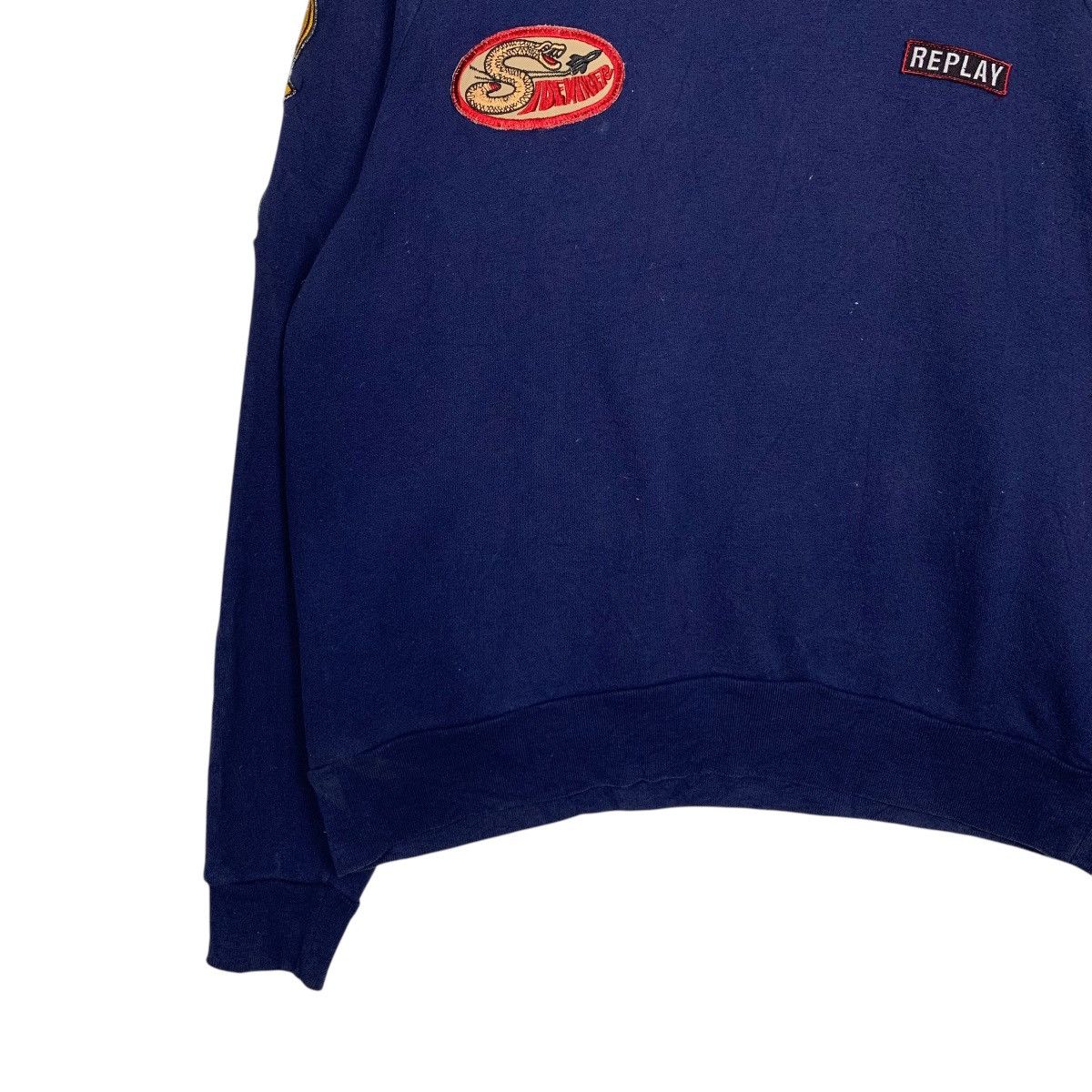 Replay REPLAY Sweatshirt Air Force Patches Sidewinder #1580-C71 Size US M / EU 48-50 / 2 - 3 Thumbnail