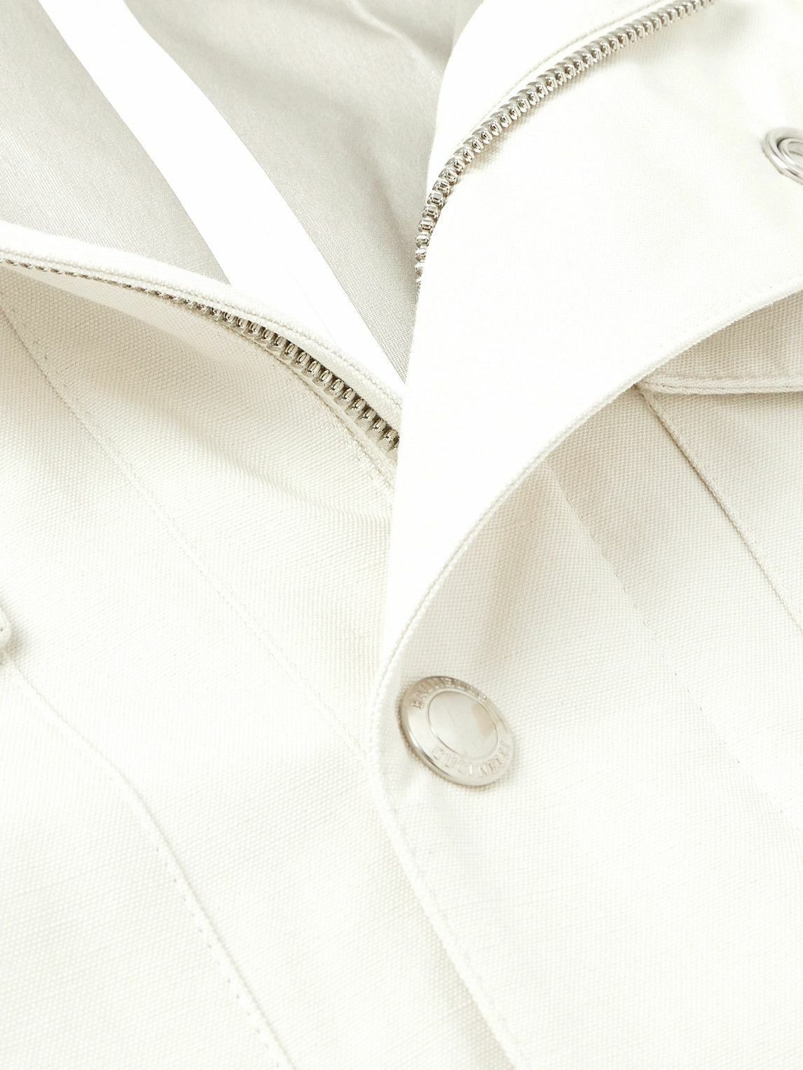 Brunello Cucinelli o1gr1nt0525 Linen & Silk Blend Field Jacket in Pearl Grey Size US M / EU 48-50 / 2 - 5 Thumbnail