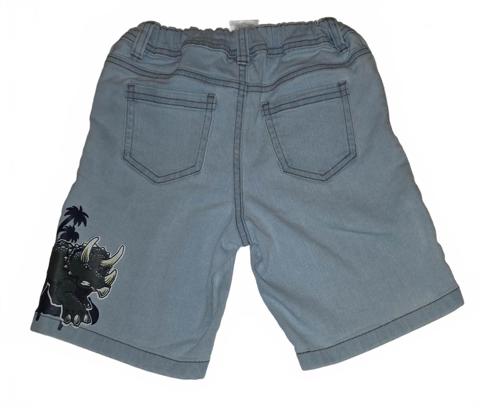 Other Kids Light Blue Denim Shorts with Dinosaur Prints Size US 26 / EU 42 - 2 Thumbnail