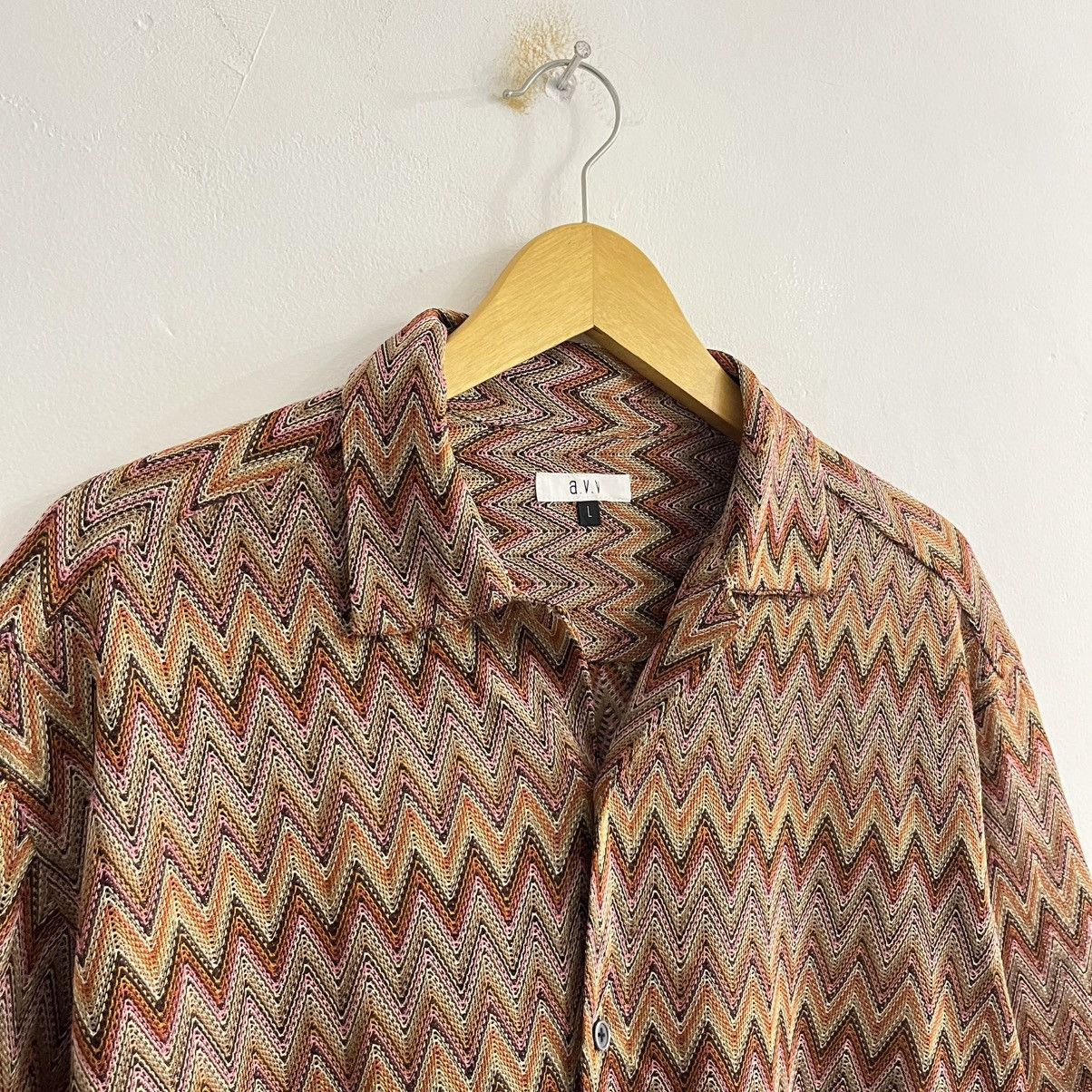 Issey Miyake Avv - Knitted Shirt Size US L / EU 52-54 / 3 - 4 Thumbnail