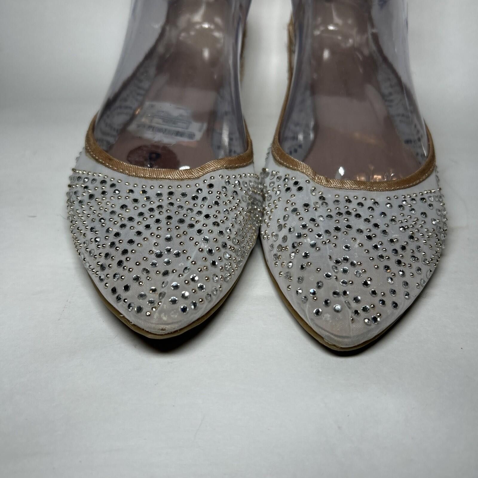 BCBGeneration BCBGeneration Women Slip-On Mesh Rhinestone Ballerina Size8M Size US 8 / IT 38 - 2 Thumbnail