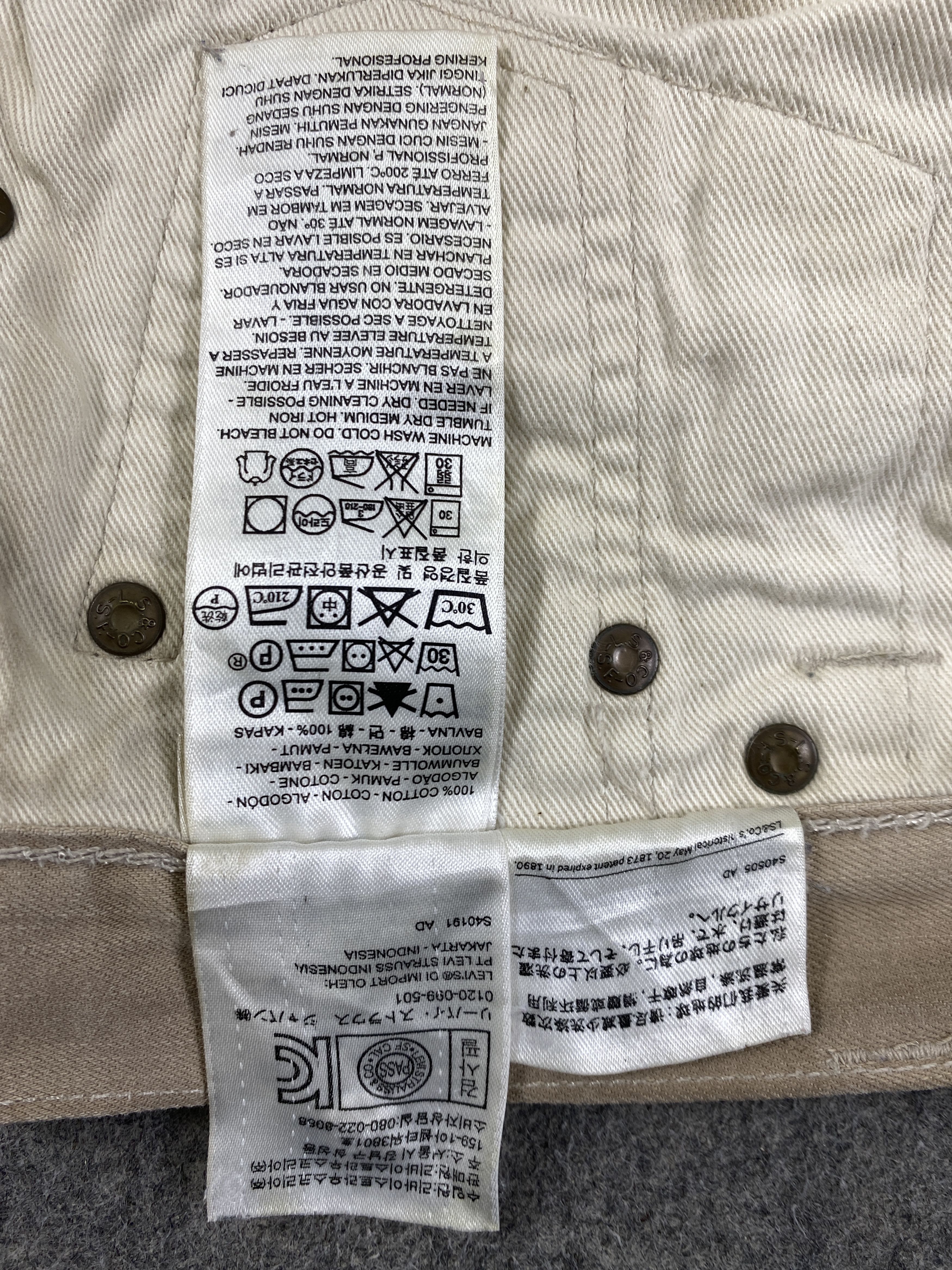 Levi's Dirty Khaki Vintage Levis 501 Jeans 30x25.5 - JN3180 Size US 30 / EU 46 - 12 Thumbnail
