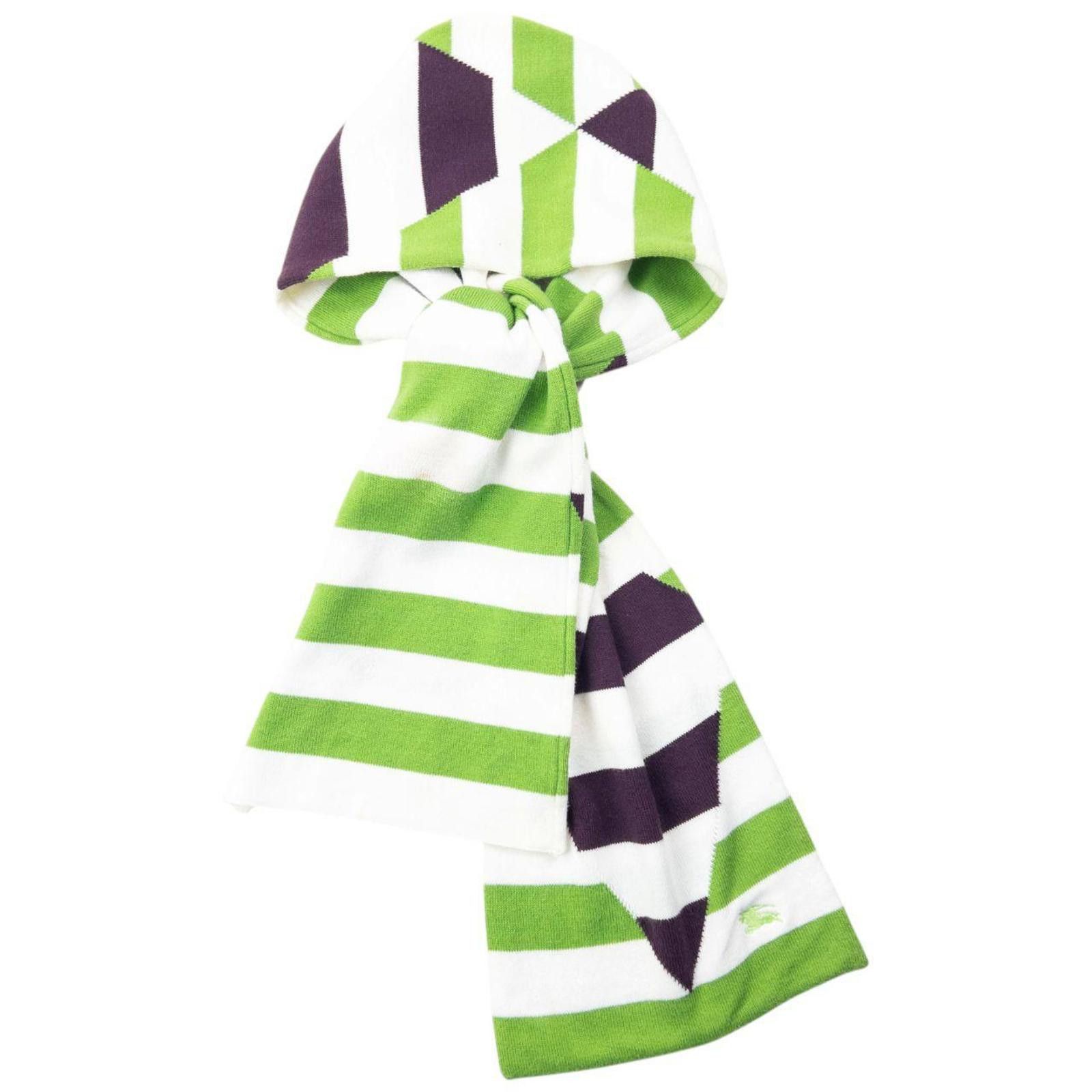 Burberry Vintage 2000s Burberry Striped Scarf Size ONE SIZE - 4 Thumbnail