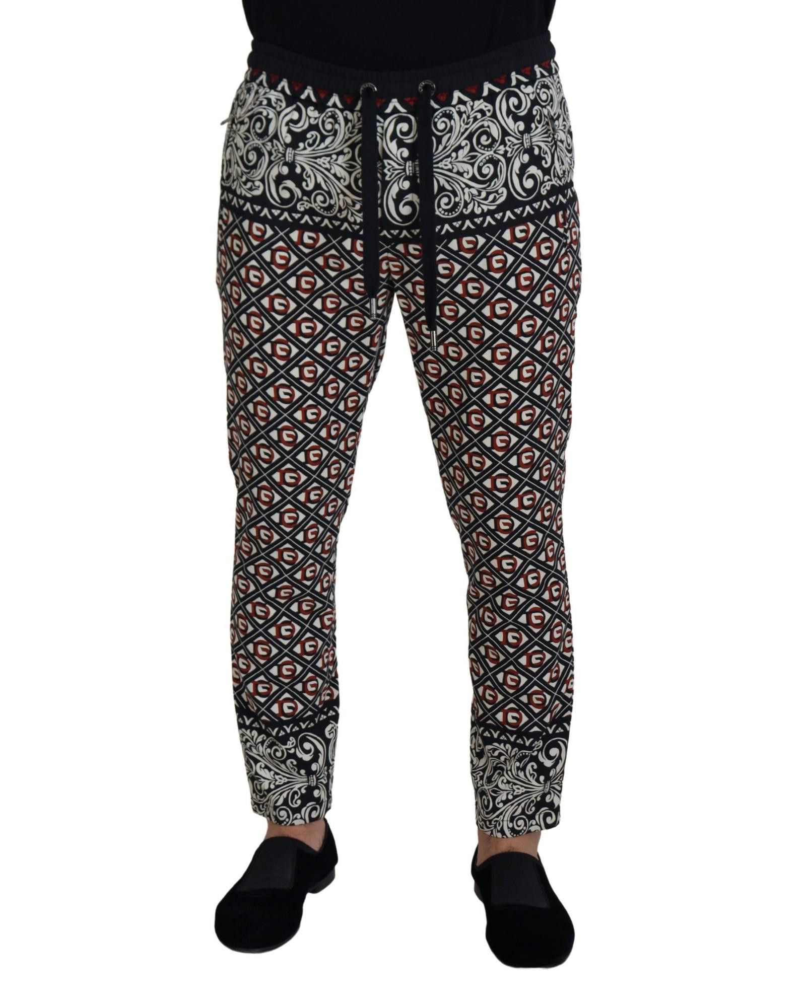 image of Dolce Gabbana Baroque Pattern Sweatpants, Men's (Size 32)