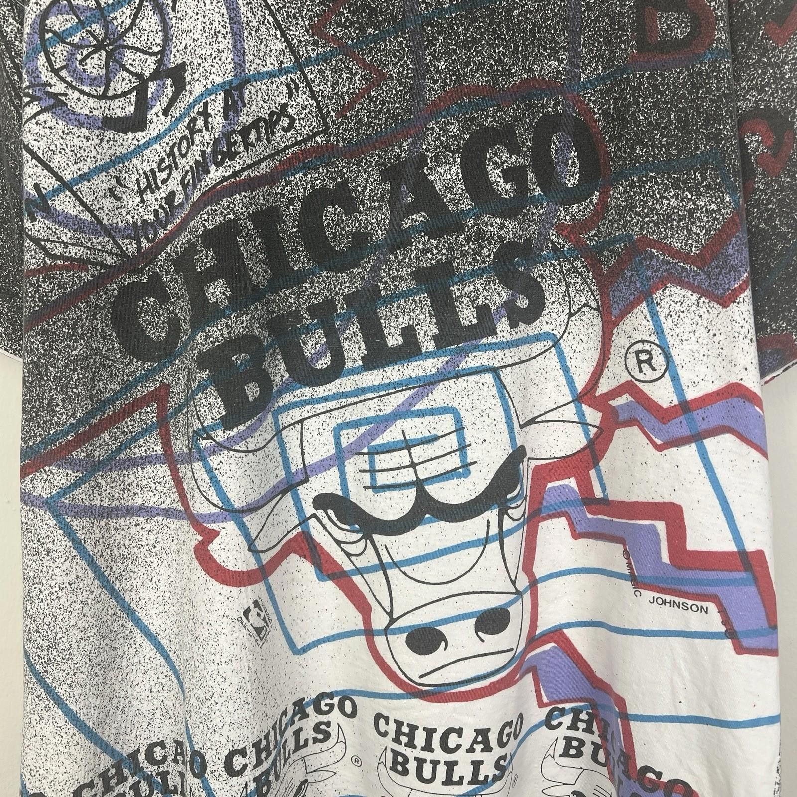 Other Vintage 90s Chicago Bulls NBA Basketball AOP T Shirt Large Size US L / EU 52-54 / 3 - 2 Thumbnail