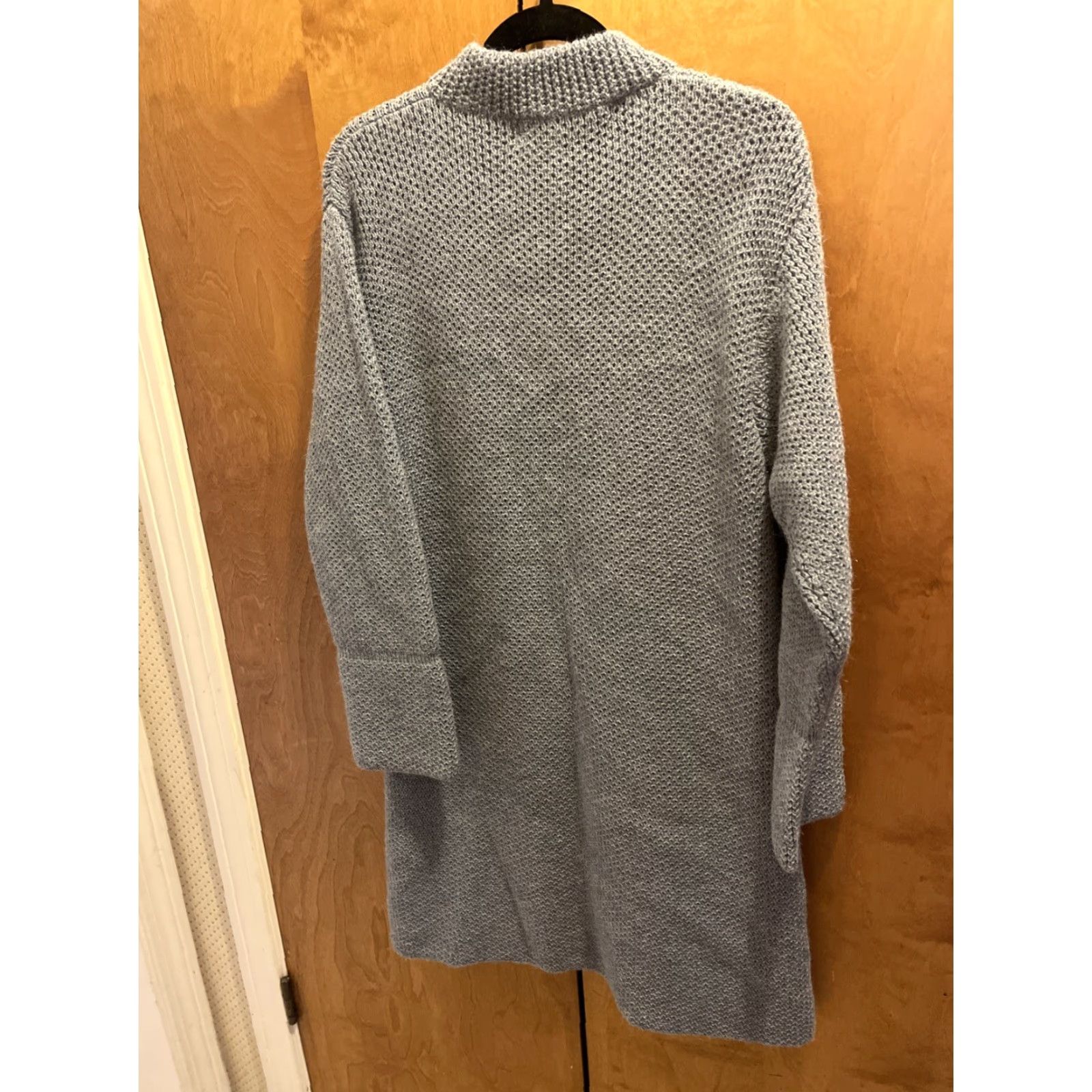 Vintage VINTAGE Little Journeys Chicago Women's Cardigan Sweater Knit Chunky Alpaca Wool Size Medium Gray All Seasons Size M / US 6-8 / IT 42-44 - 5 Thumbnail