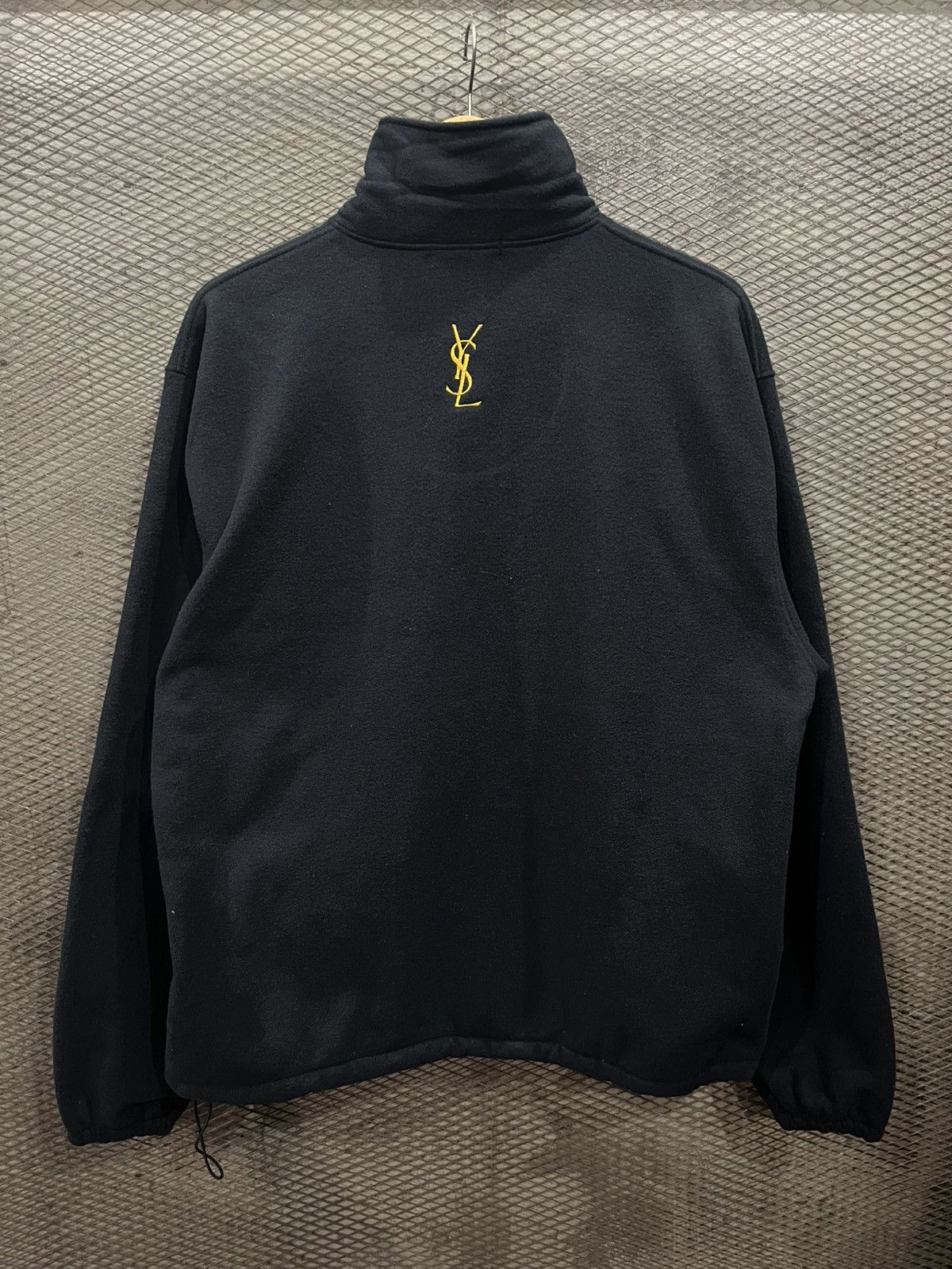 Yves Saint Laurent Yves Saint Laurent Fleece Jacket Ysl Half Zip Size US L / EU 52-54 / 3 - 4 Thumbnail