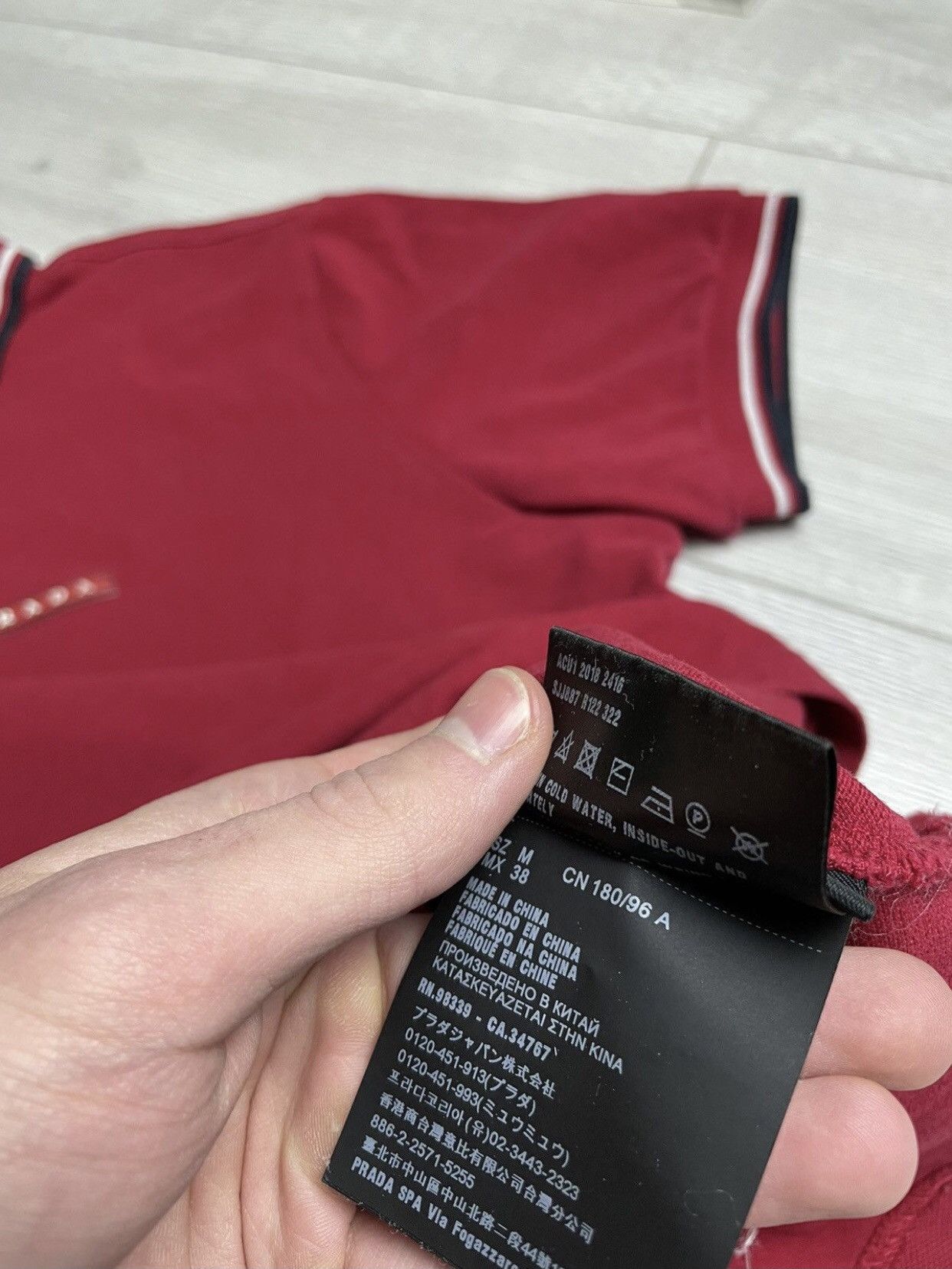 Prada Prada ReD tab red polo shirt Size US S / EU 44-46 / 1 - 9 Thumbnail
