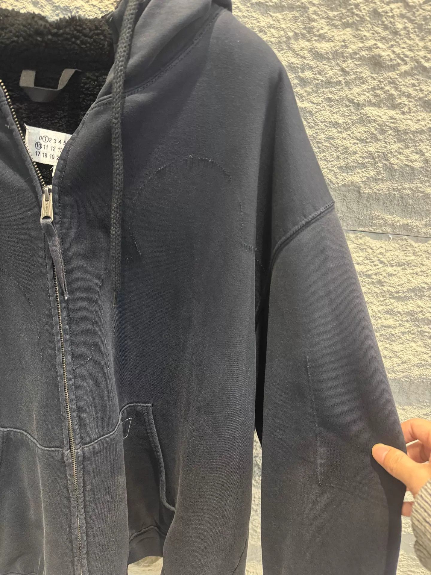 Maison Margiela Maison Margiela oversized zip-up hoodie XS Indigo Gray Size US XS / EU 42 / 0 - 3 Thumbnail