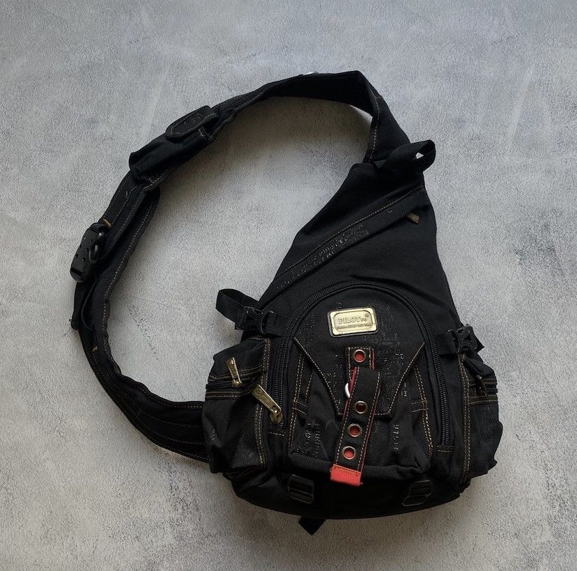 Diesel × Vintage Diesel distressed Multi Pocket y2k sling bag Size ONE SIZE - 2 Thumbnail